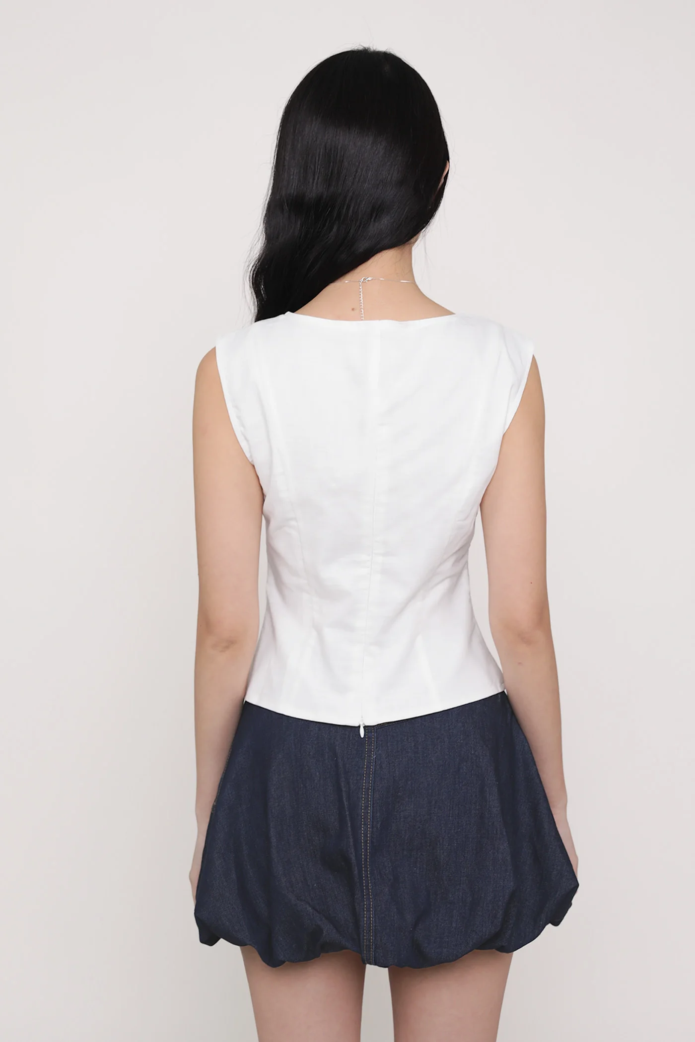 Sabrina Denim Bubble Skorts - Image 12