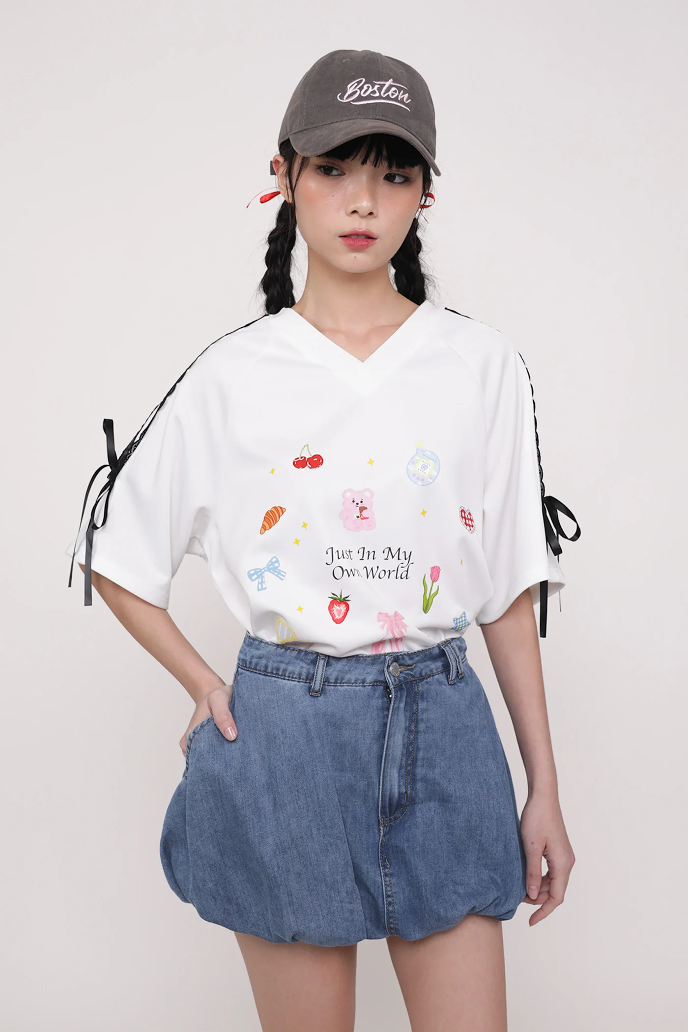 Sabrina Denim Bubble Skorts - Image 13