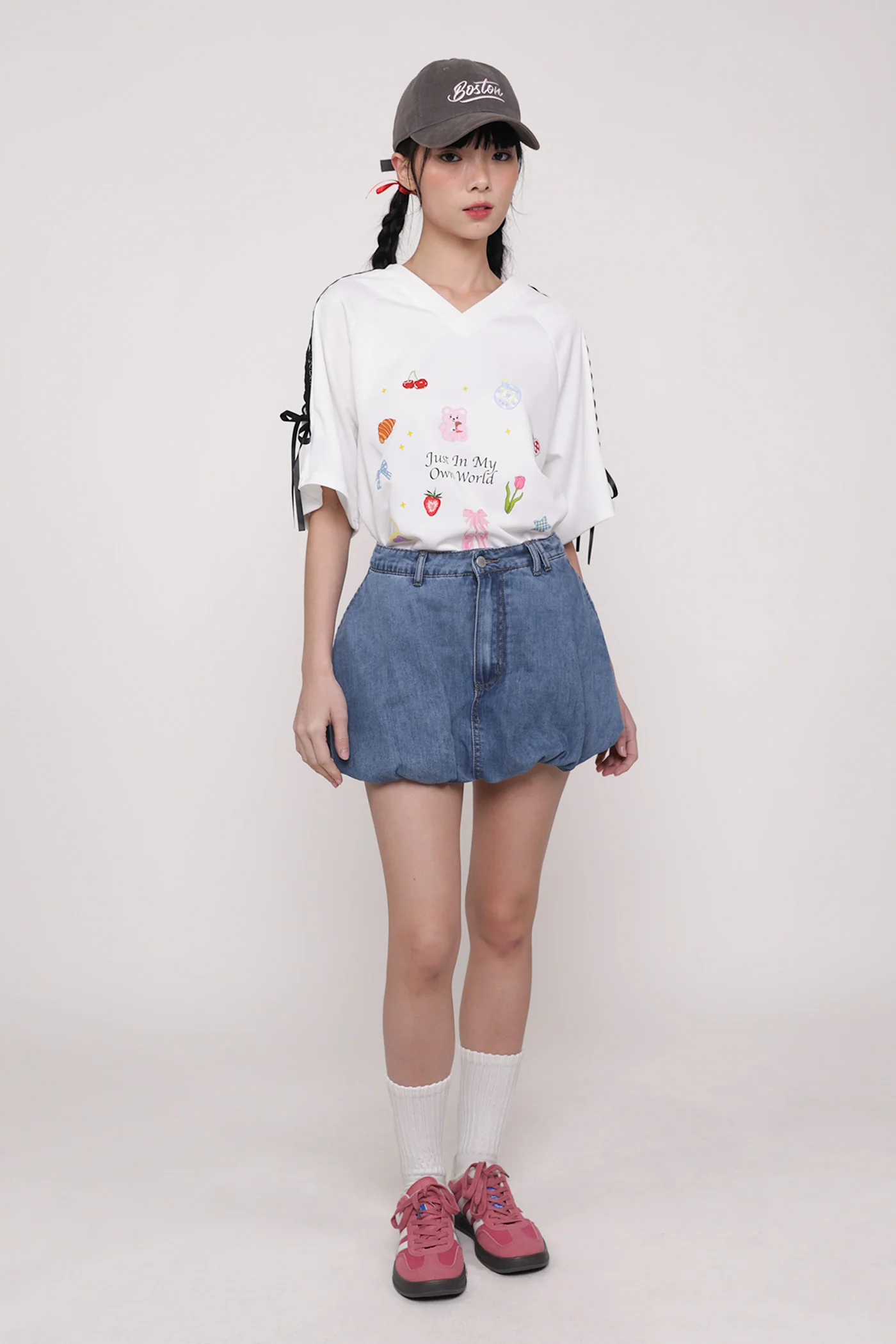 Sabrina Denim Bubble Skorts - Image 14