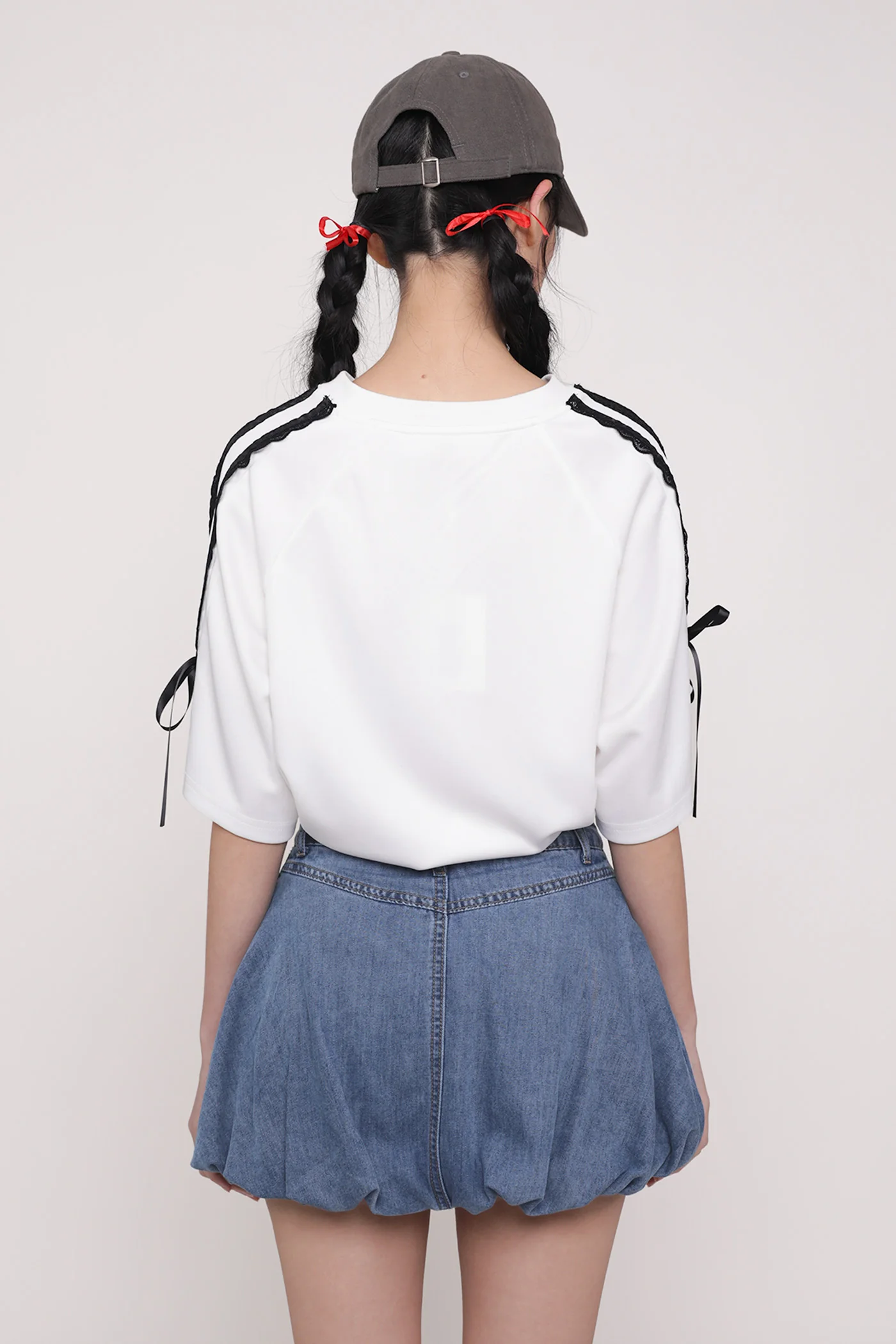 Sabrina Denim Bubble Skorts - Image 15