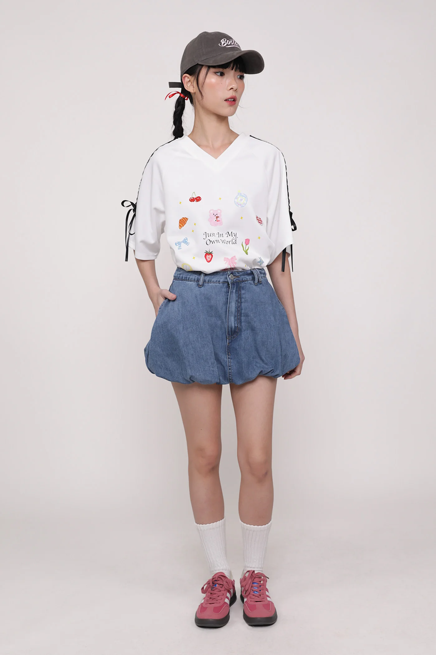 Sabrina Denim Bubble Skorts - Image 6