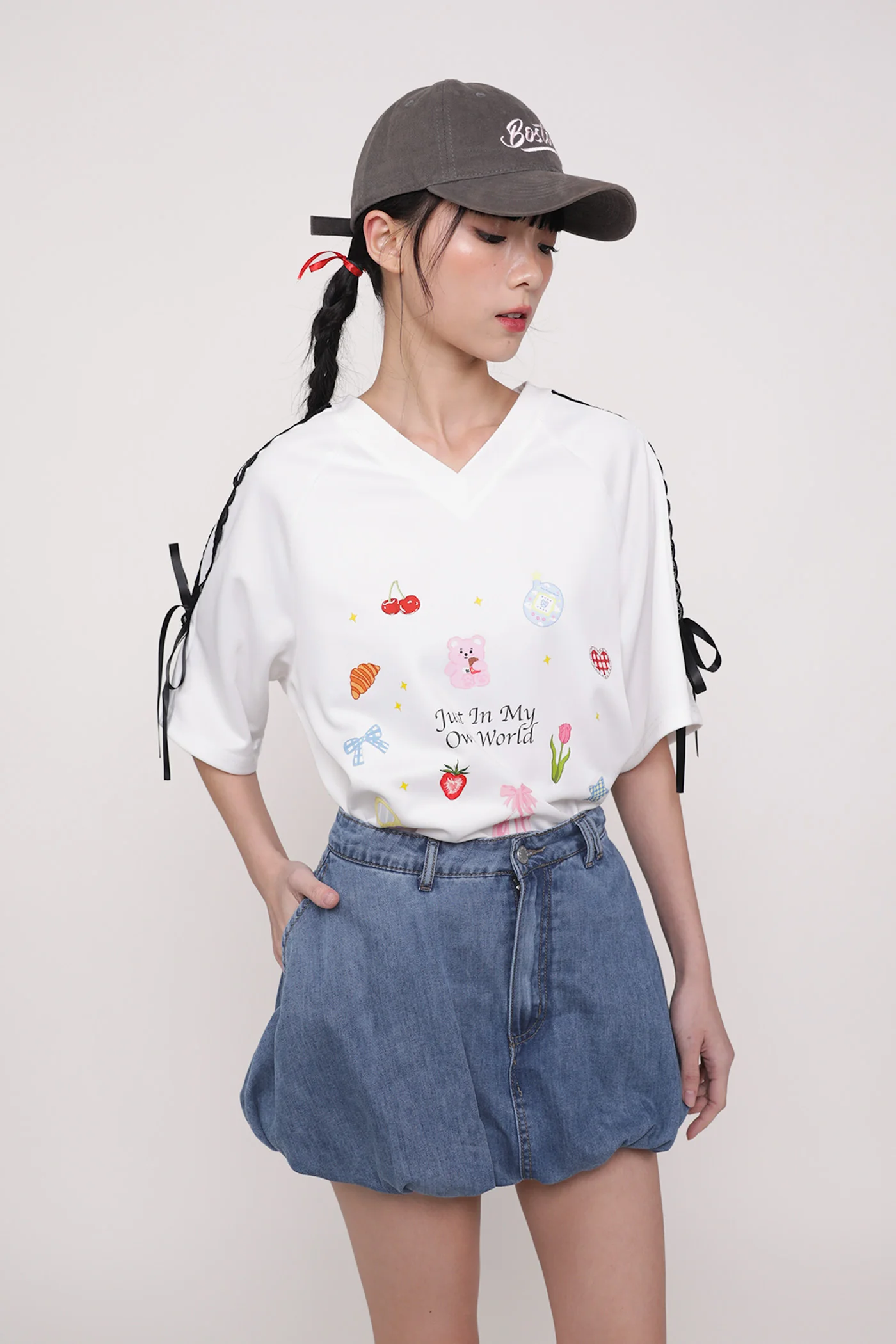 Sabrina Denim Bubble Skorts - Image 8