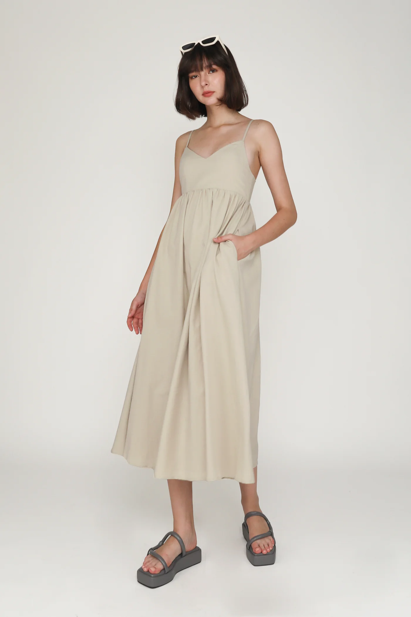 Sade Cotton Midi Dress - Image 20