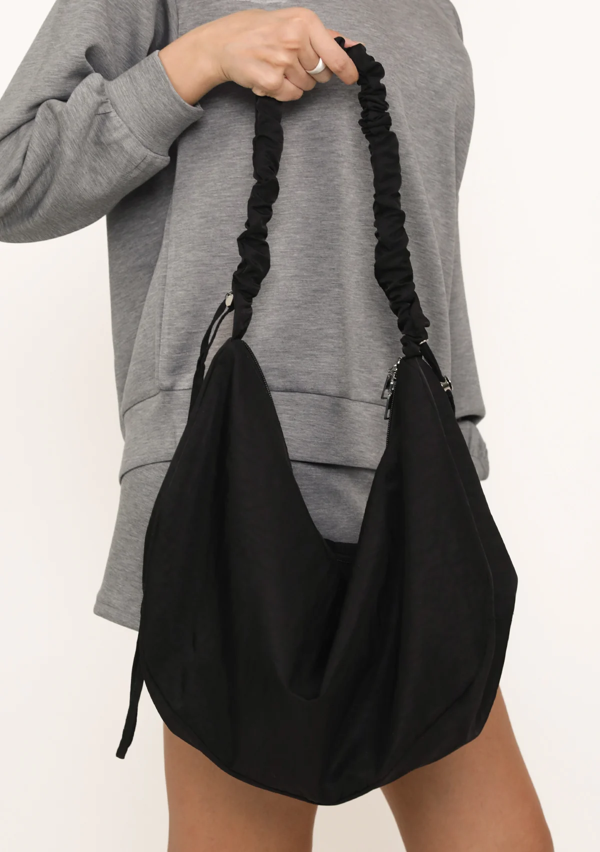 Saffy Hobo Ruched Sling Bag - Image 4