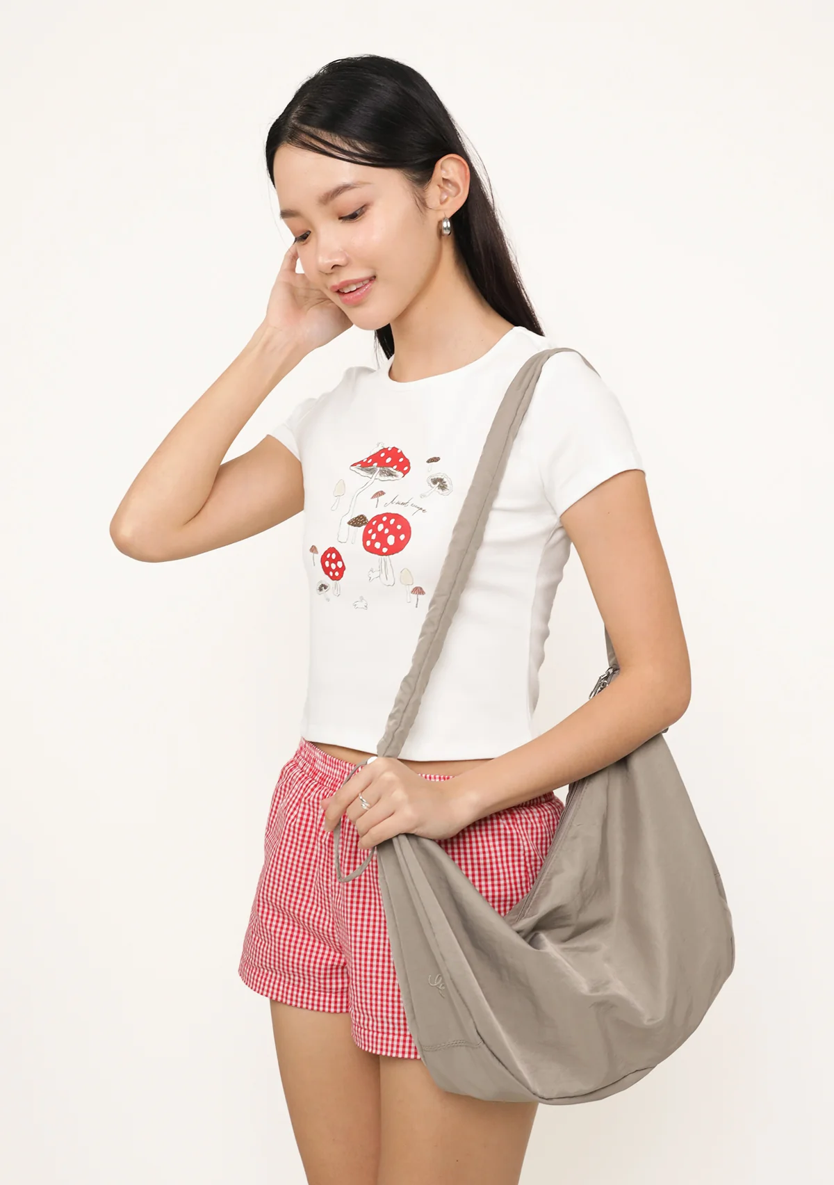 Saffy Hobo Ruched Sling Bag - Image 9