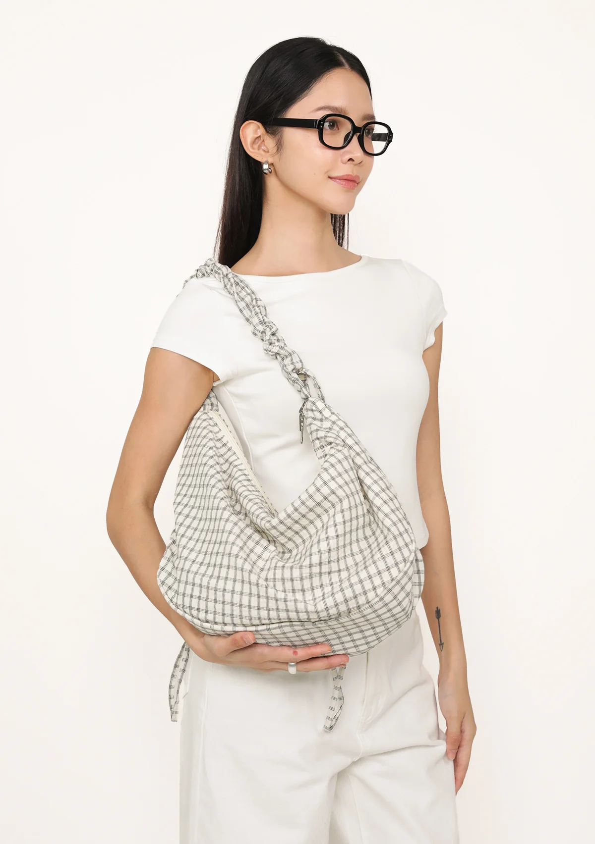 Saffy Hobo Ruched Sling Bag (Prints)