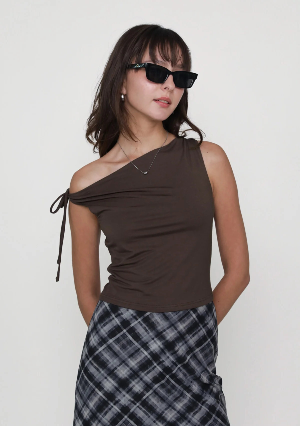 Saki Ribbon Cowl Neck Top - Image 3
