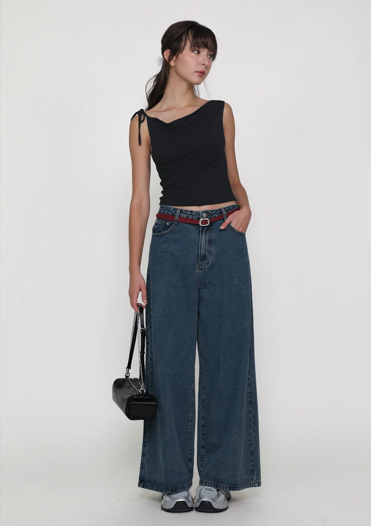 Saki Ribbon Cowl Neck Top - Image 9