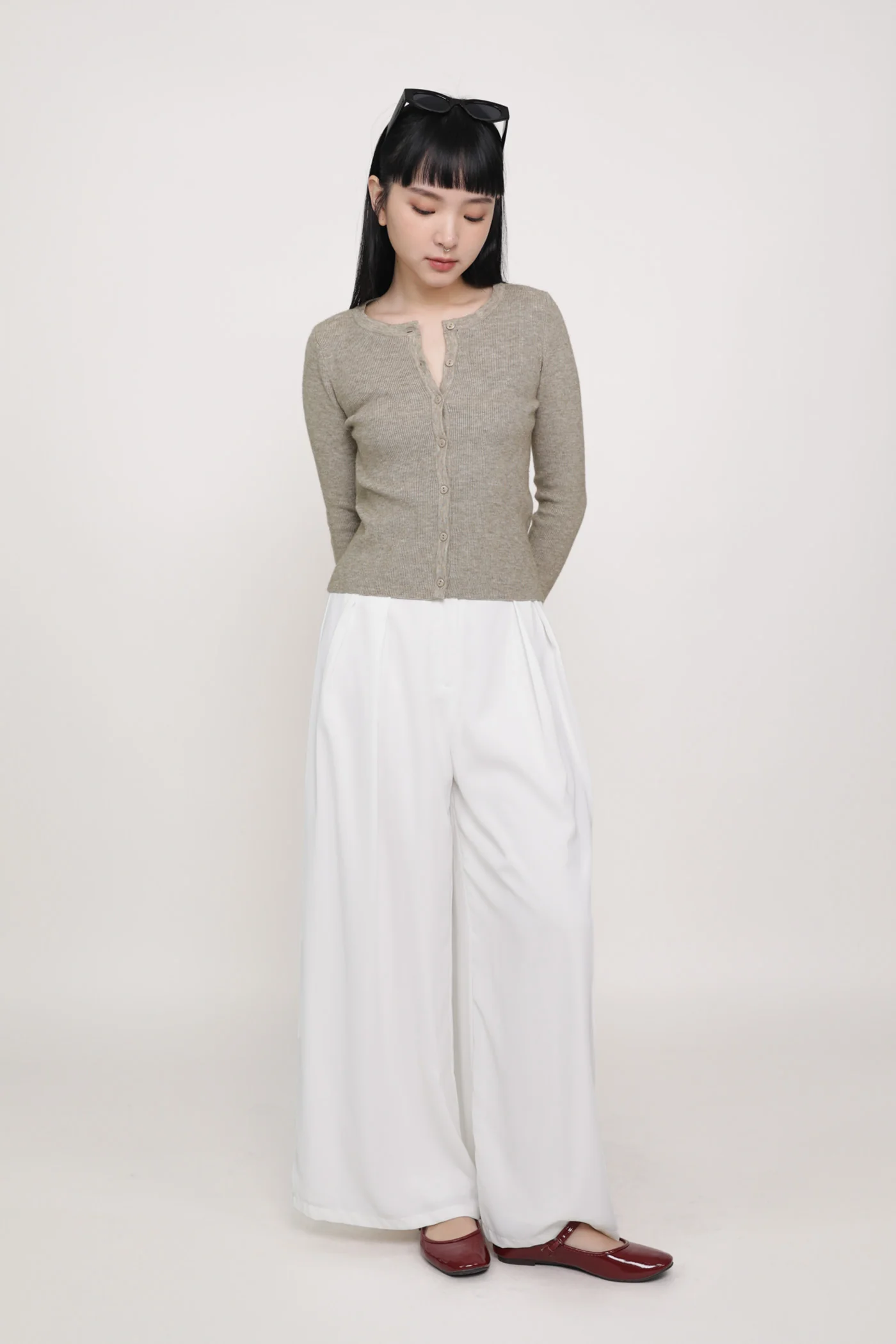 Samuel Pleated Wide Leg Pants - Image 13