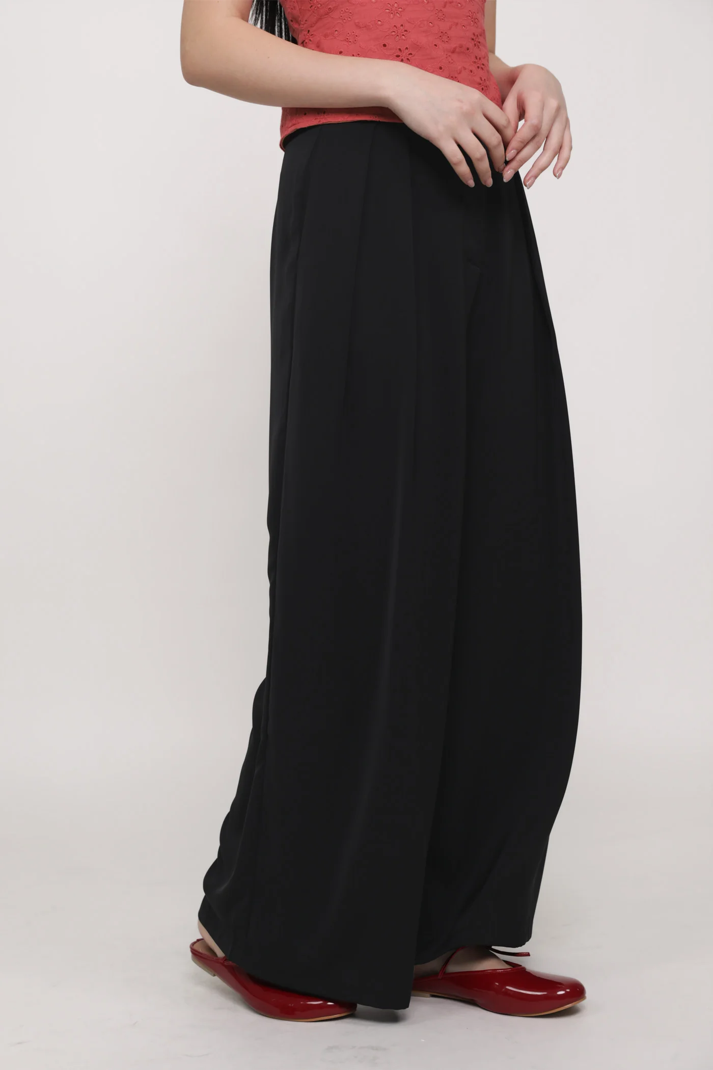 Samuel Pleated Wide Leg Pants - Image 6
