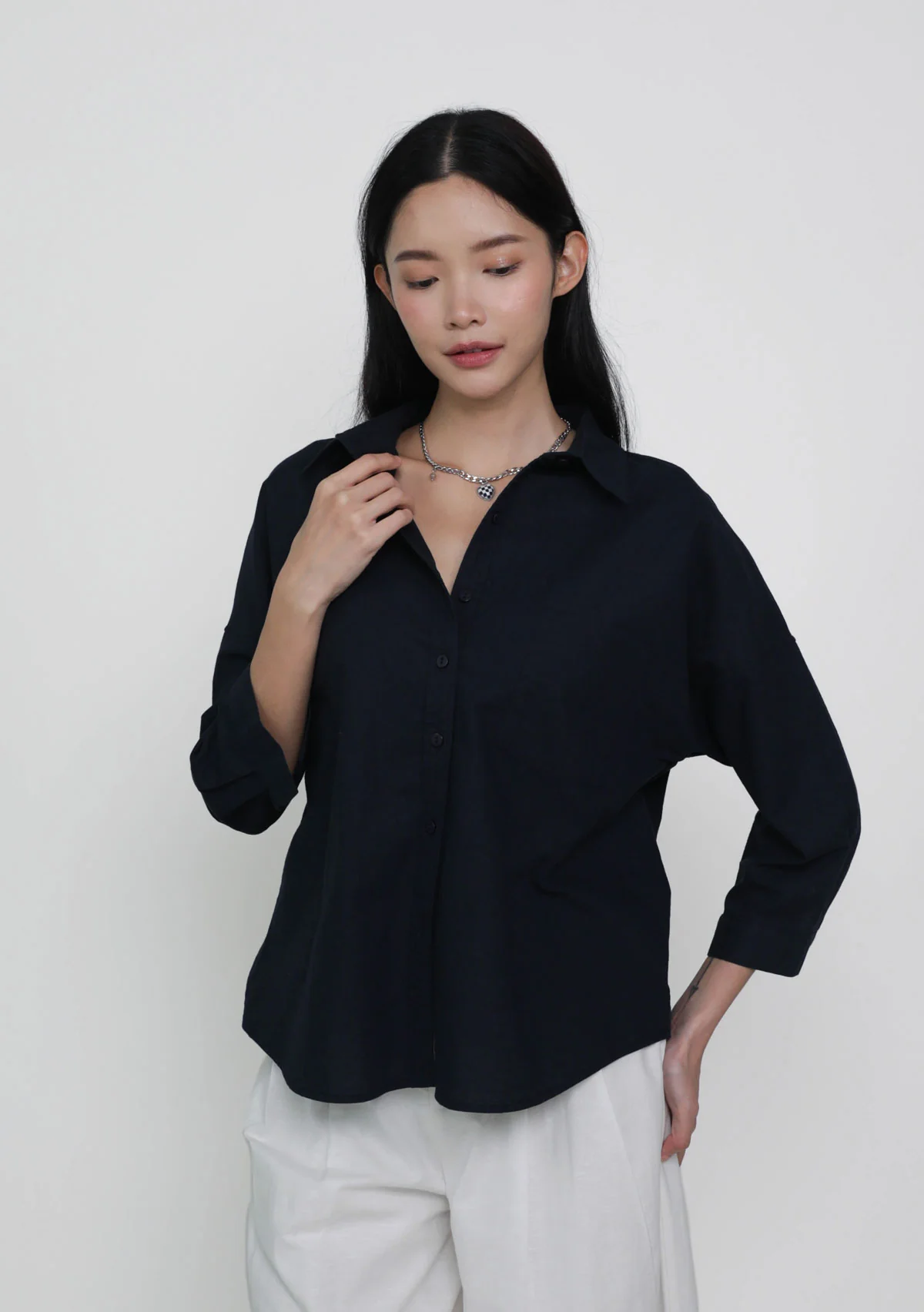 Sanford Boyfriend Shirt (Linen) - Image 13