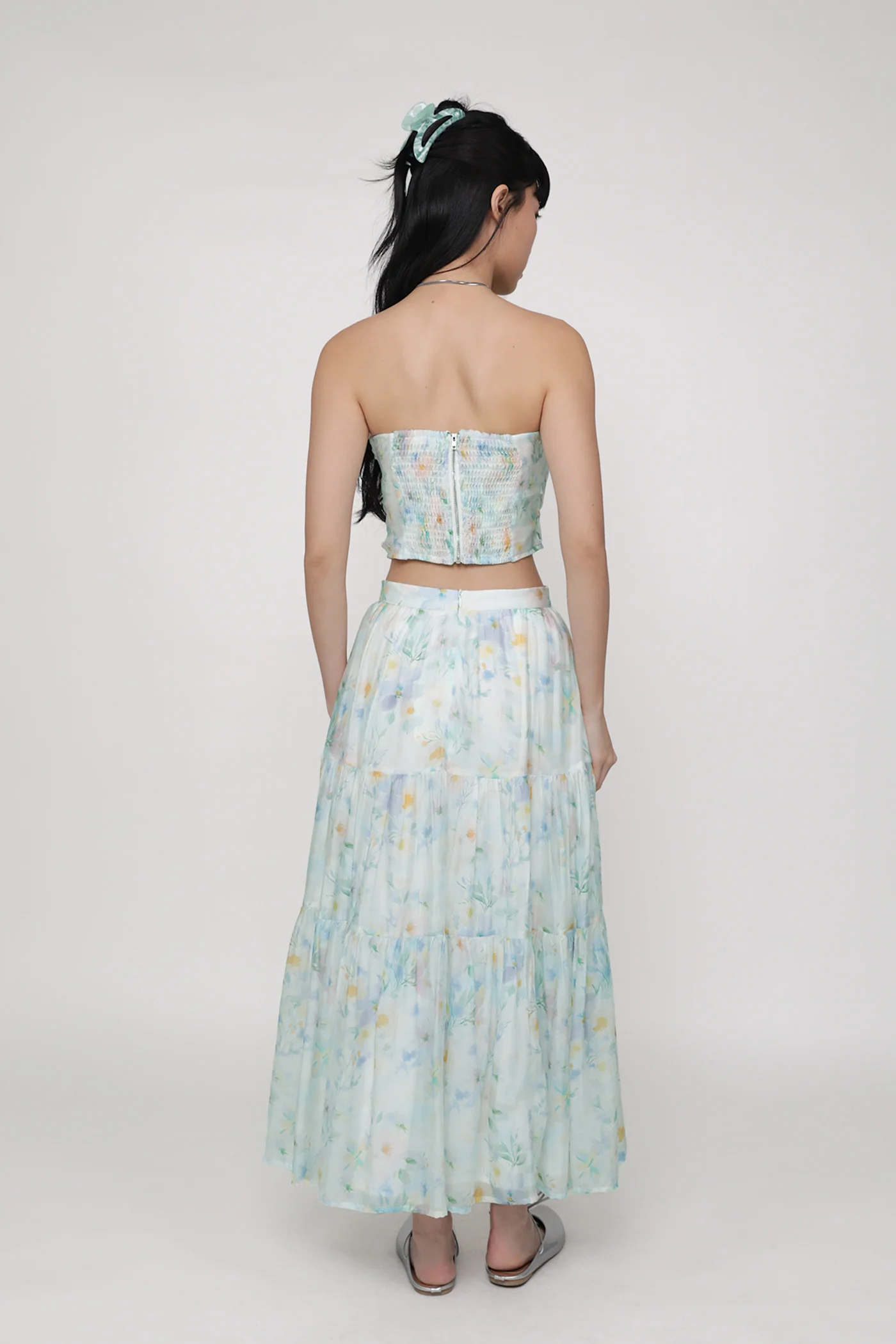 Selena Tiered Midi Skirt - Image 11
