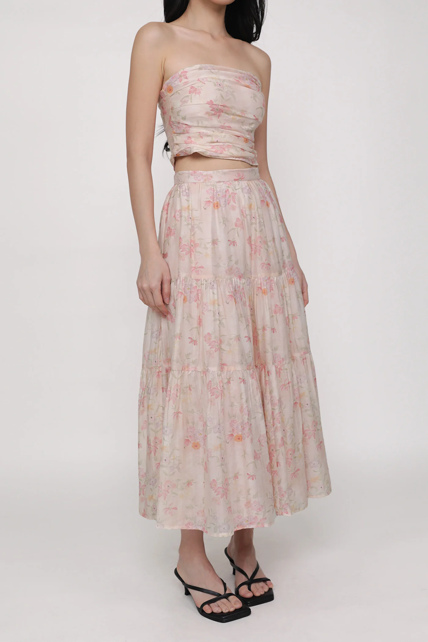 Selena Tiered Midi Skirt - Image 12