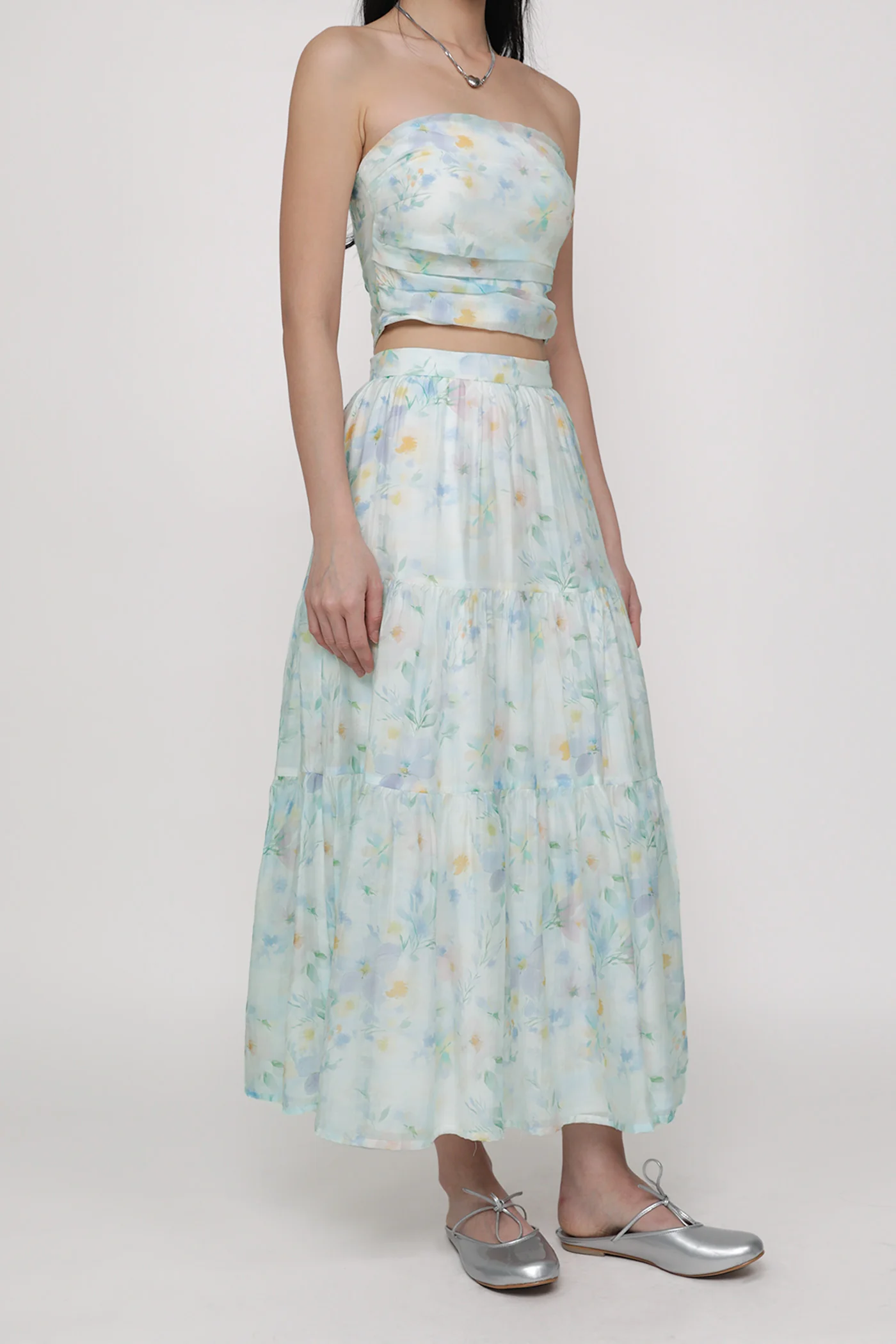 Selena Tiered Midi Skirt - Image 5