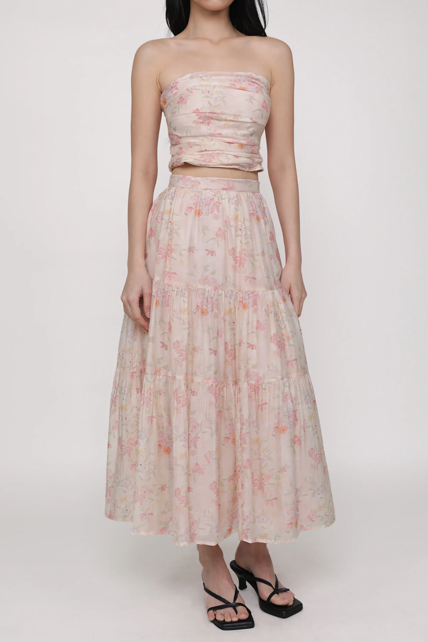 Selena Tiered Midi Skirt - Image 8
