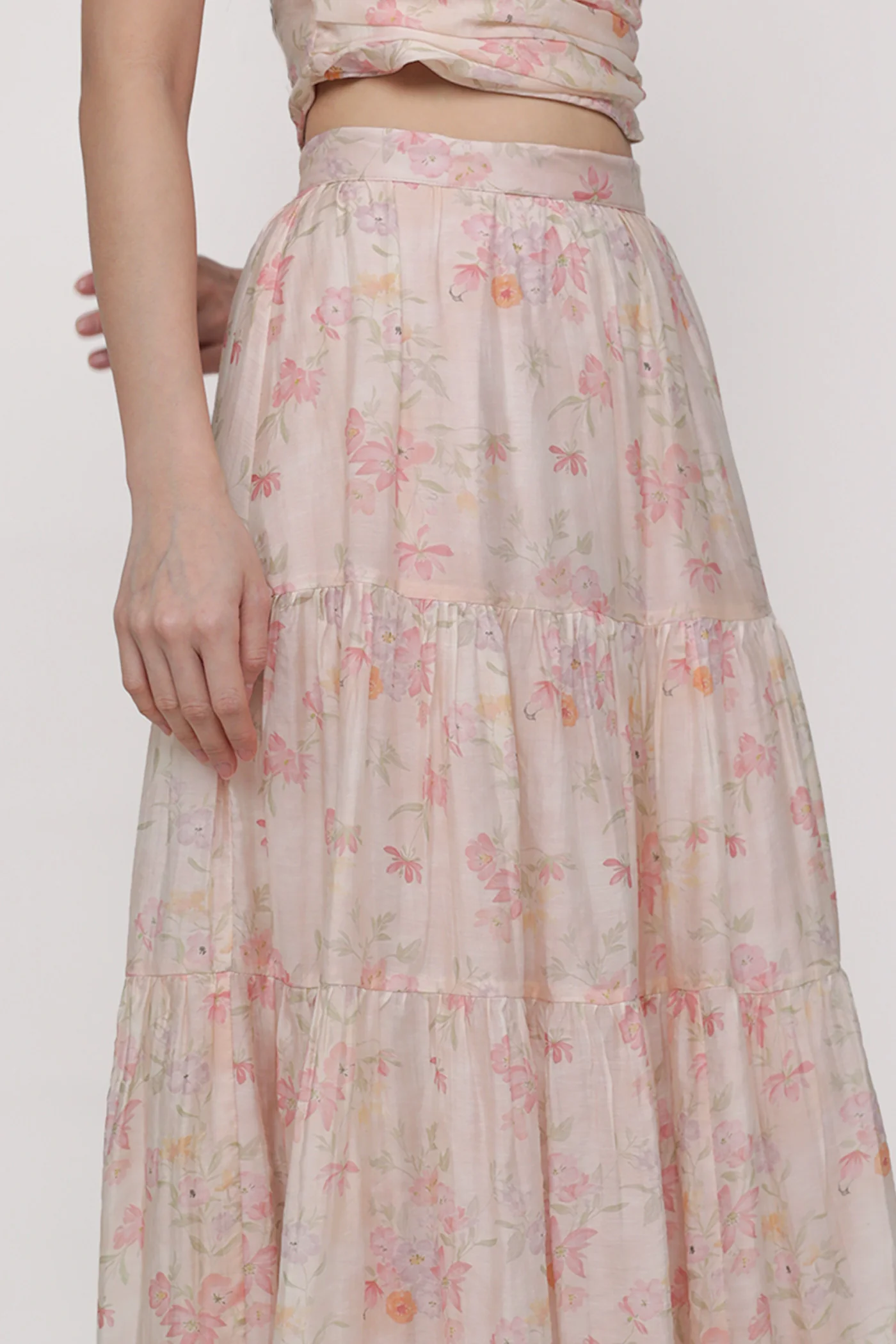 Selena Tiered Midi Skirt - Image 9