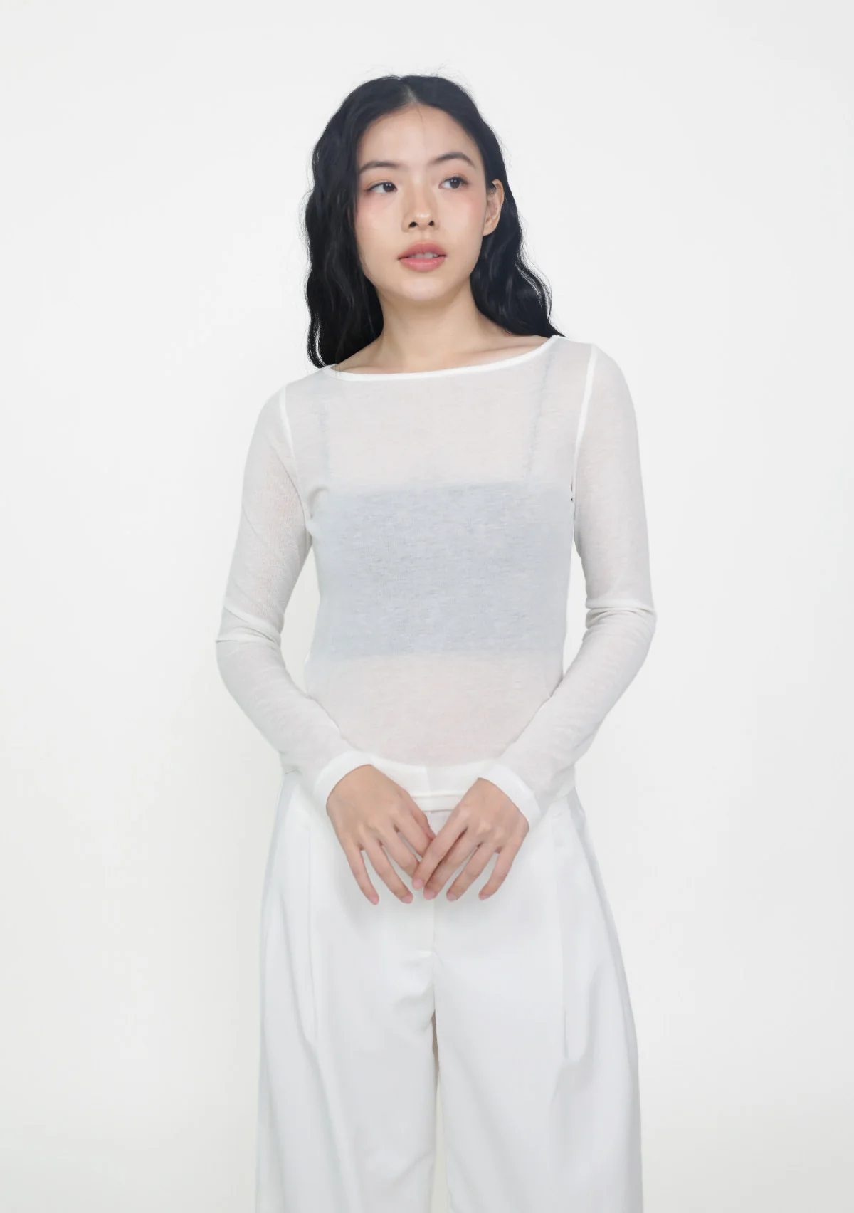 Serafina Long Sleeve Sheer Top - Image 10
