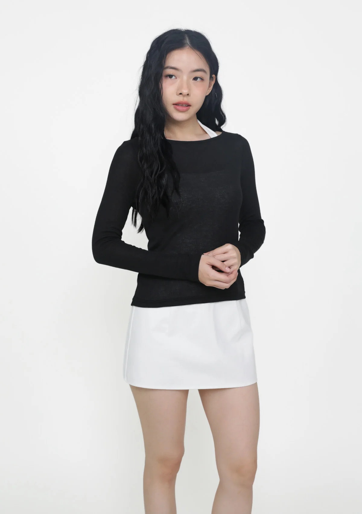 Serafina Long Sleeve Sheer Top - Image 12