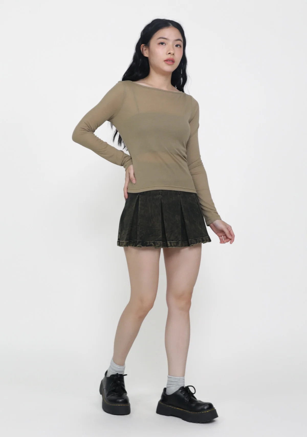 Serafina Long Sleeve Sheer Top - Image 22