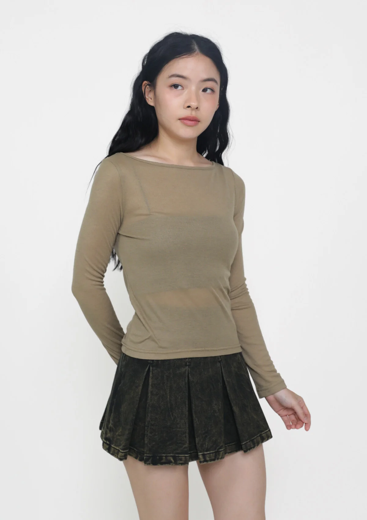 Serafina Long Sleeve Sheer Top - Image 4