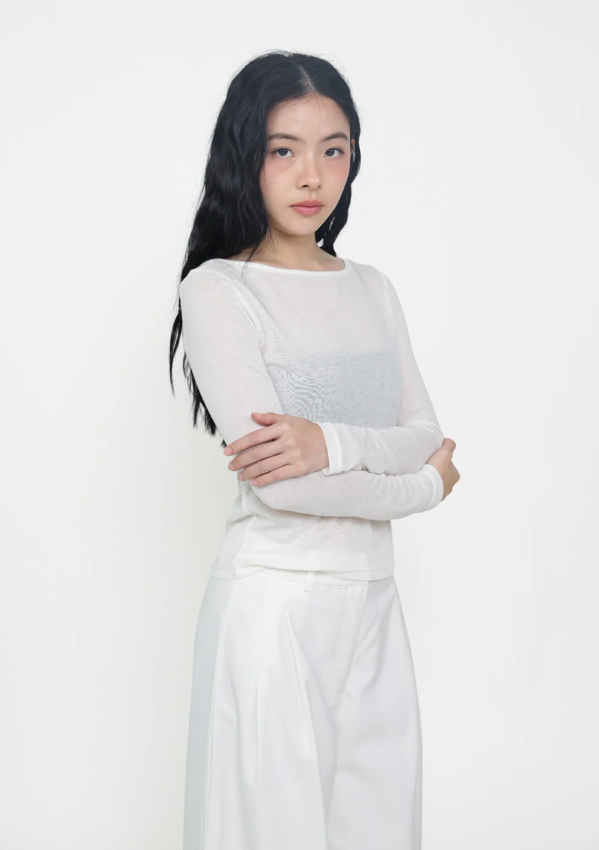 Serafina Long Sleeve Sheer Top - Image 7