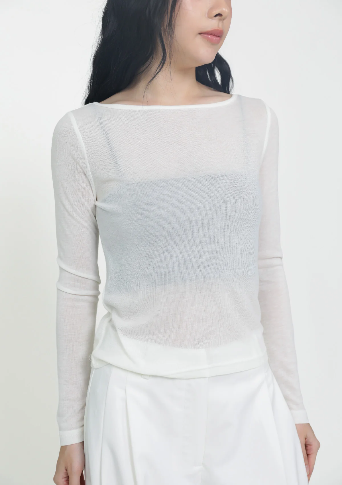 Serafina Long Sleeve Sheer Top - Image 8