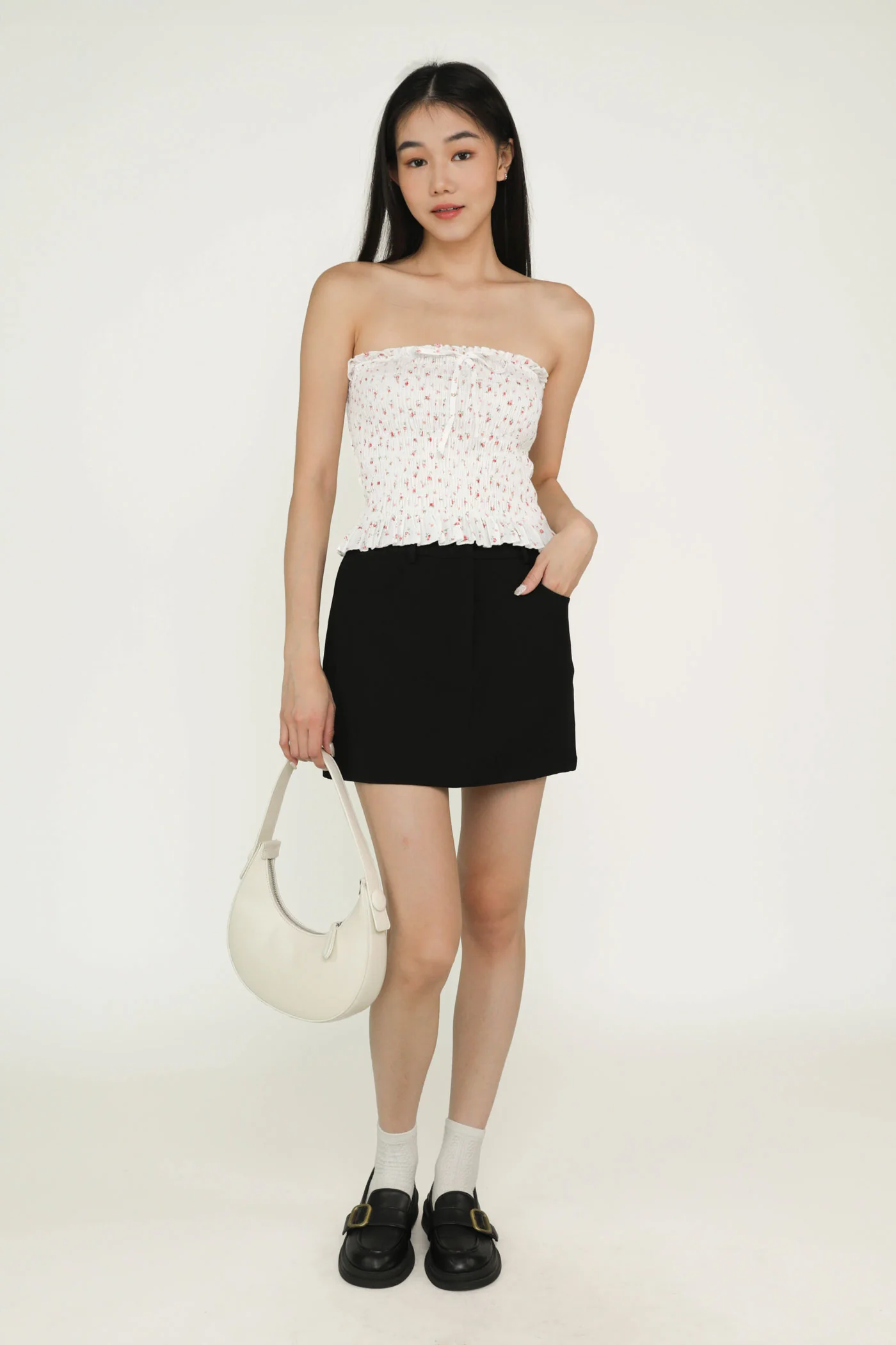 Serah Shirred Tube Top
