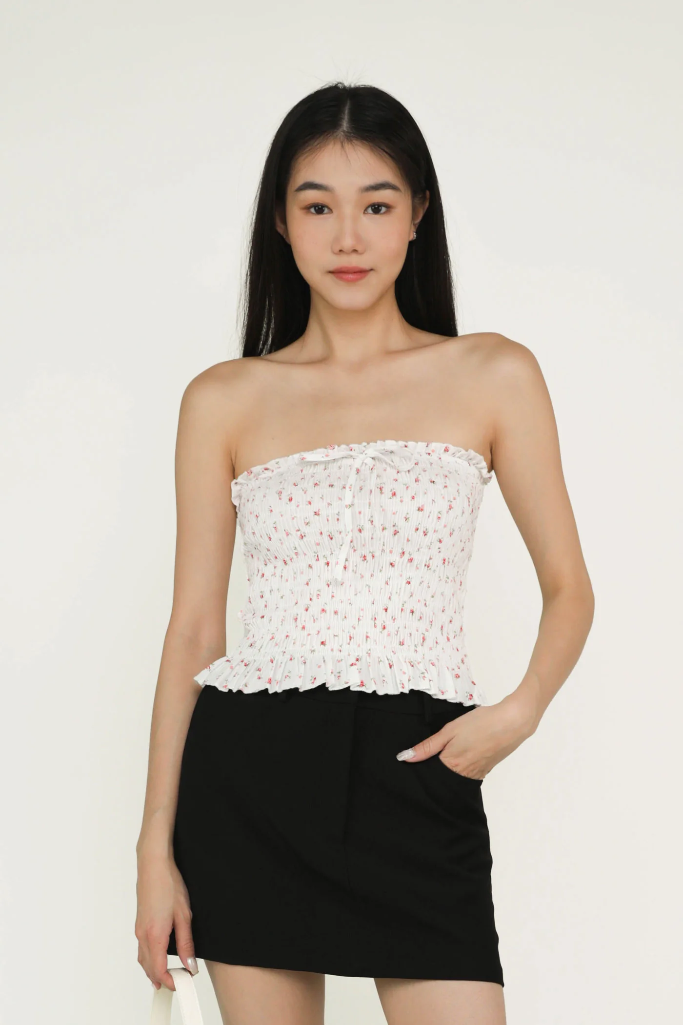 Serah Shirred Tube Top - Image 2