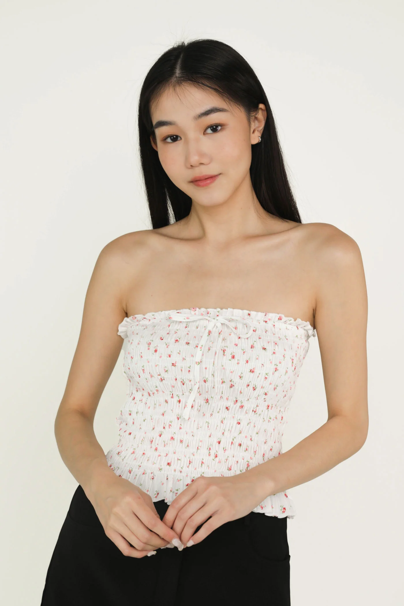 Serah Shirred Tube Top - Image 3