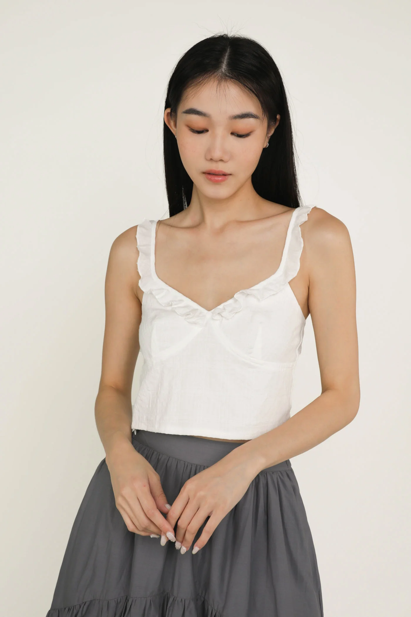 Serena Frills Spag Top - Image 2