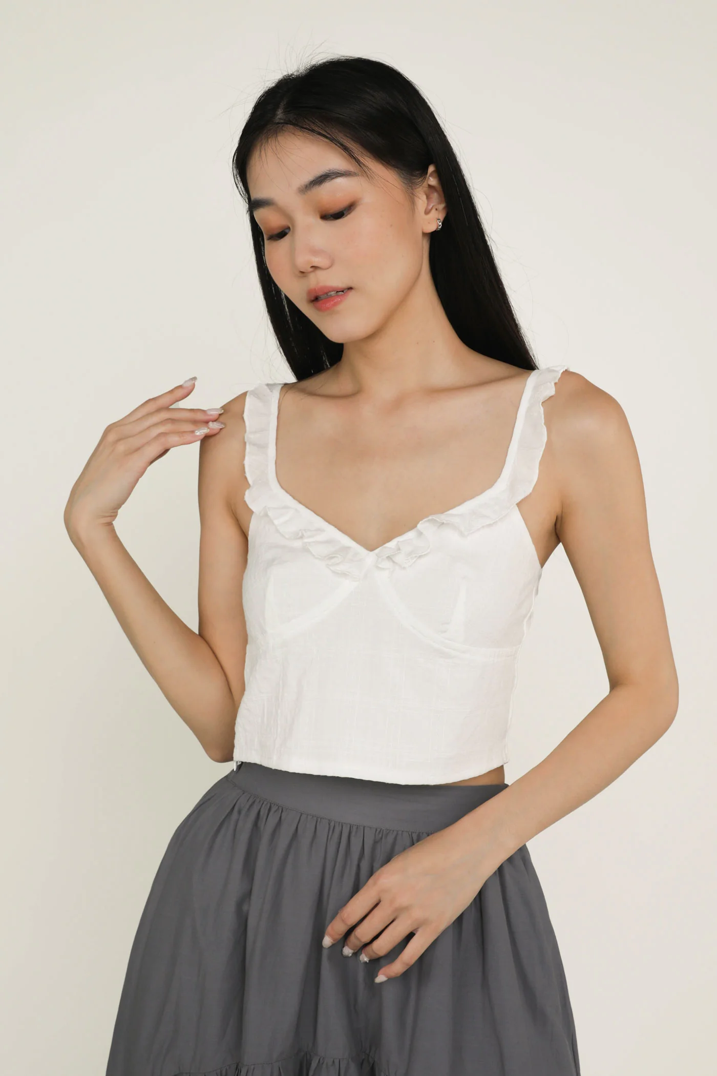 Serena Frills Spag Top - Image 3