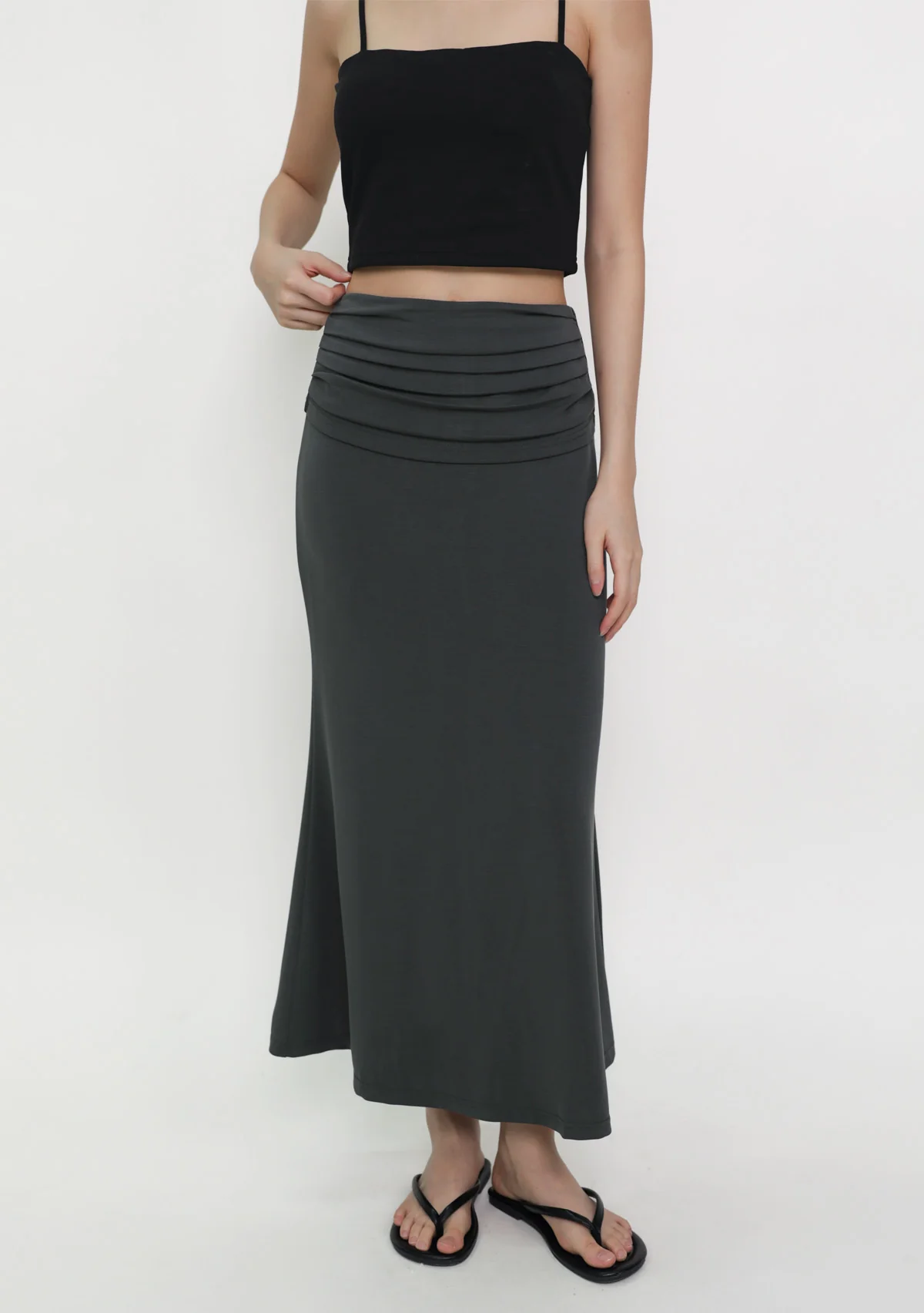 Sevyn Ruched Maxi Skirt - Image 10