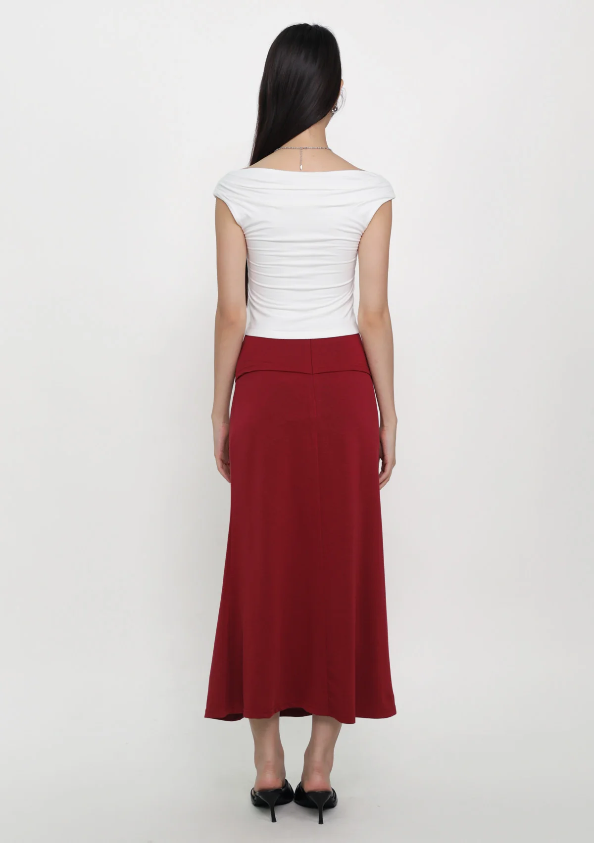Sevyn Ruched Maxi Skirt - Image 15