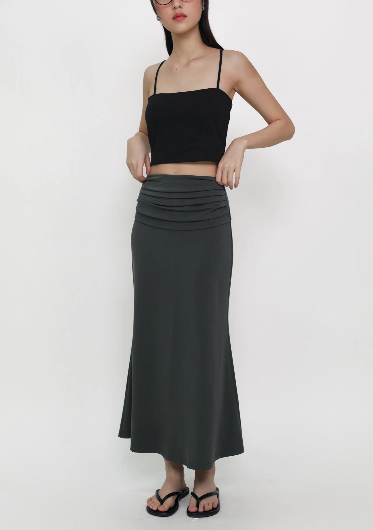 Sevyn Ruched Maxi Skirt - Image 8