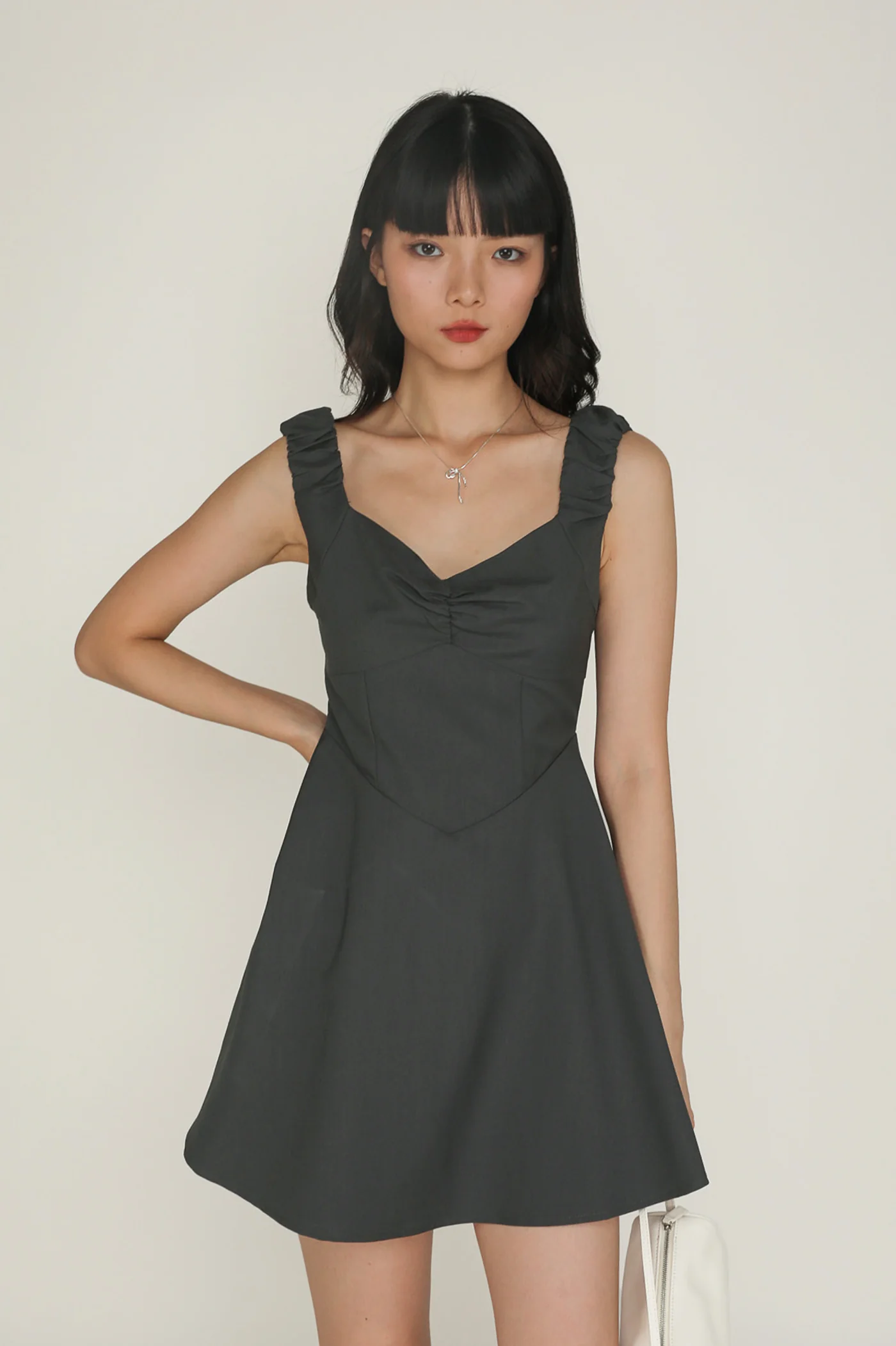 Shanie Ruched Strap Romper - Image 8