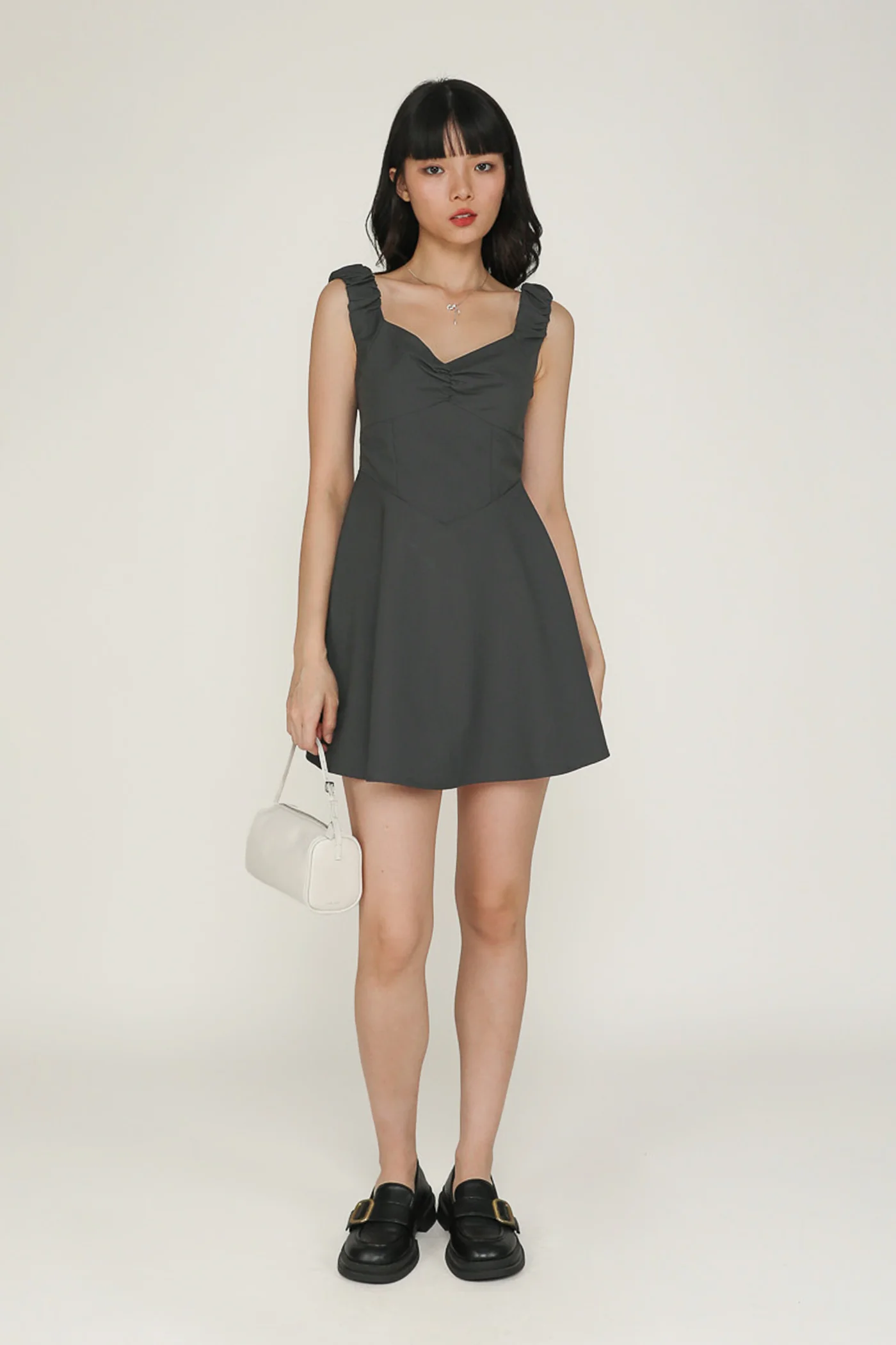 Shanie Ruched Strap Romper - Image 9