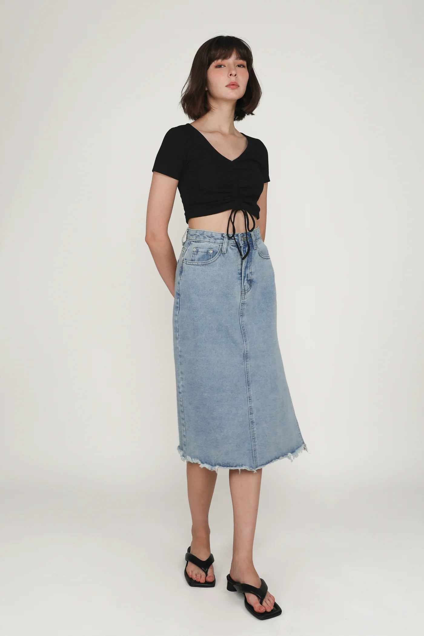 Shea Drawstring Ribbed Top - Image 13