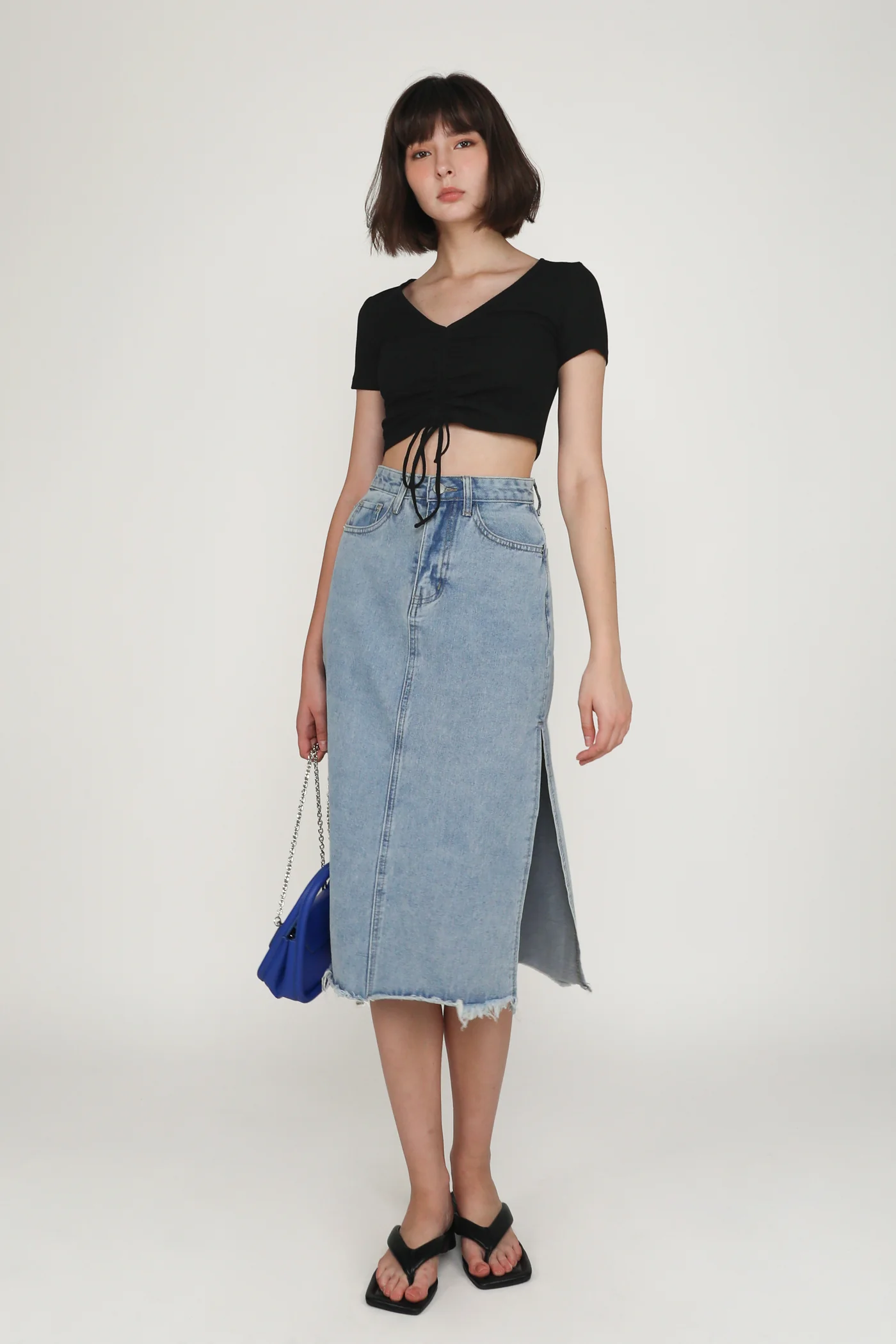Shea Drawstring Ribbed Top - Image 9