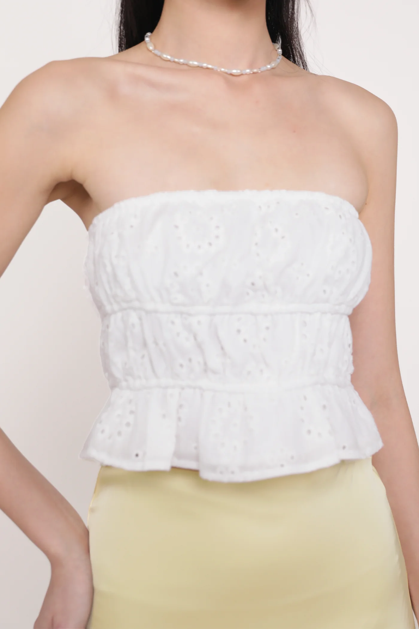Sherrie Eyelet Tube Top - Image 10