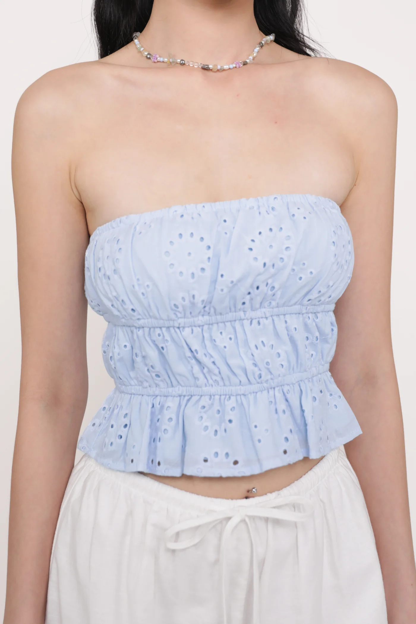 Sherrie Eyelet Tube Top - Image 18