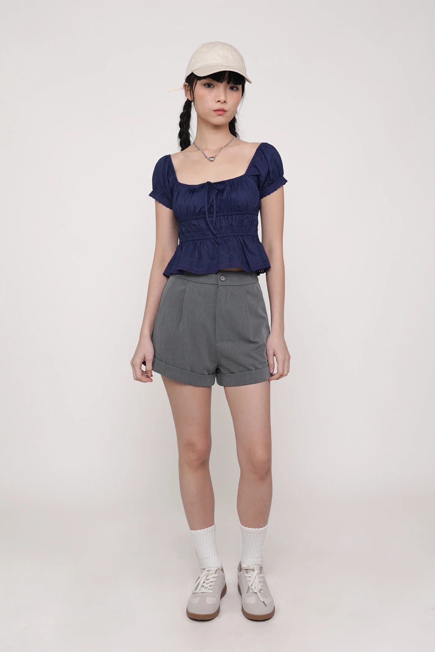 Winnie Shirred Babydoll Top - Image 4