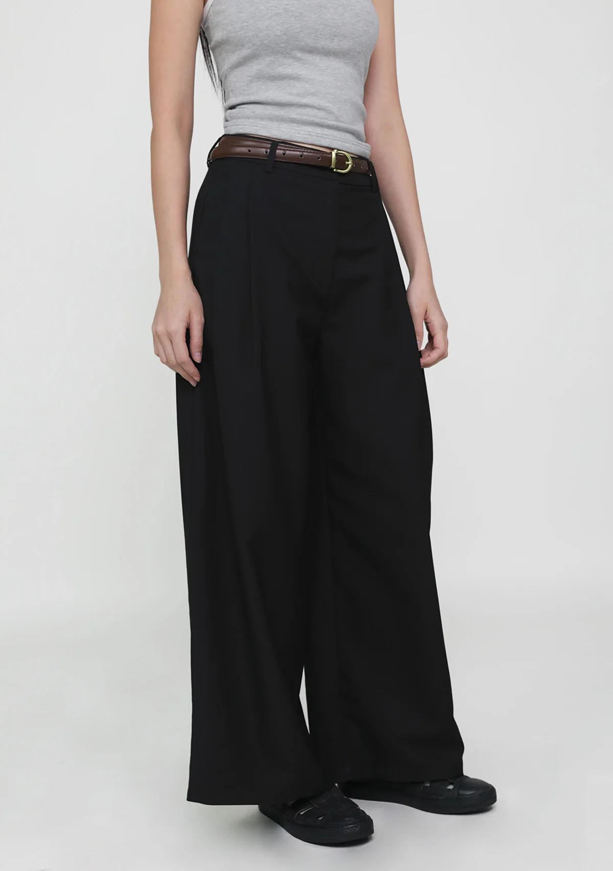 Silvia Side Pleated Pants - Image 3