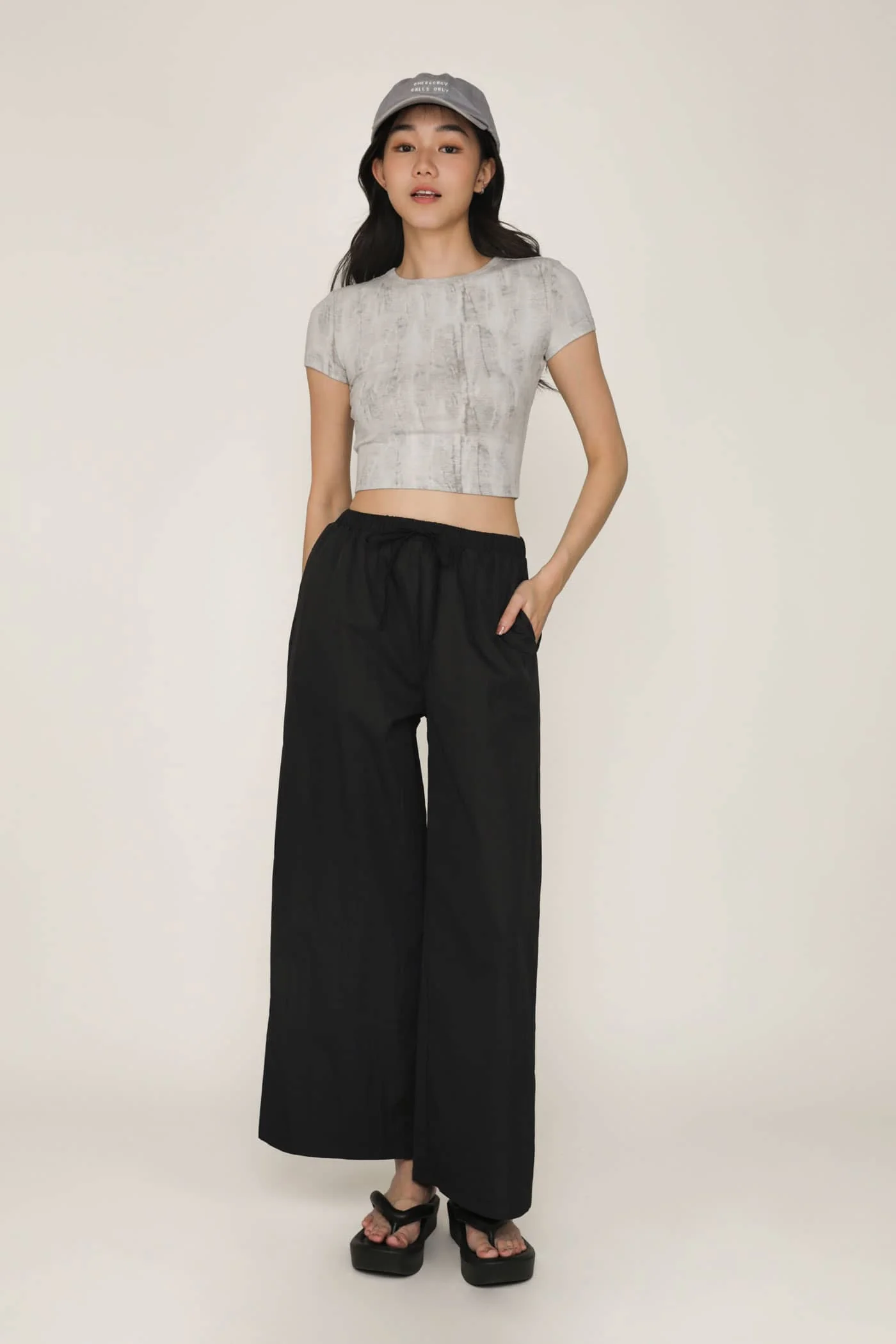 Skyler Drawstring Wide Leg Pants - Image 13