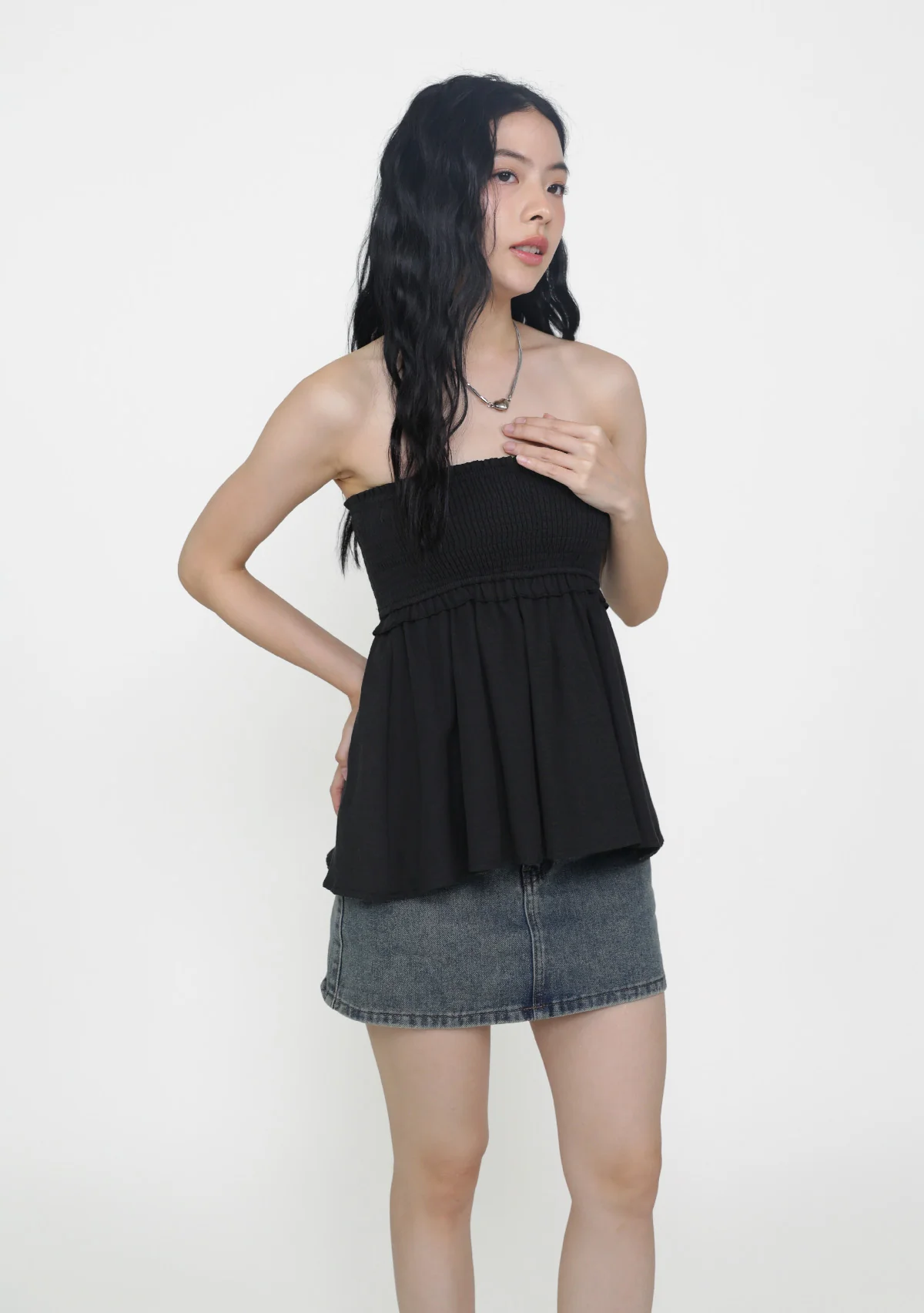 Cammie Smocked Tube Top - Image 10
