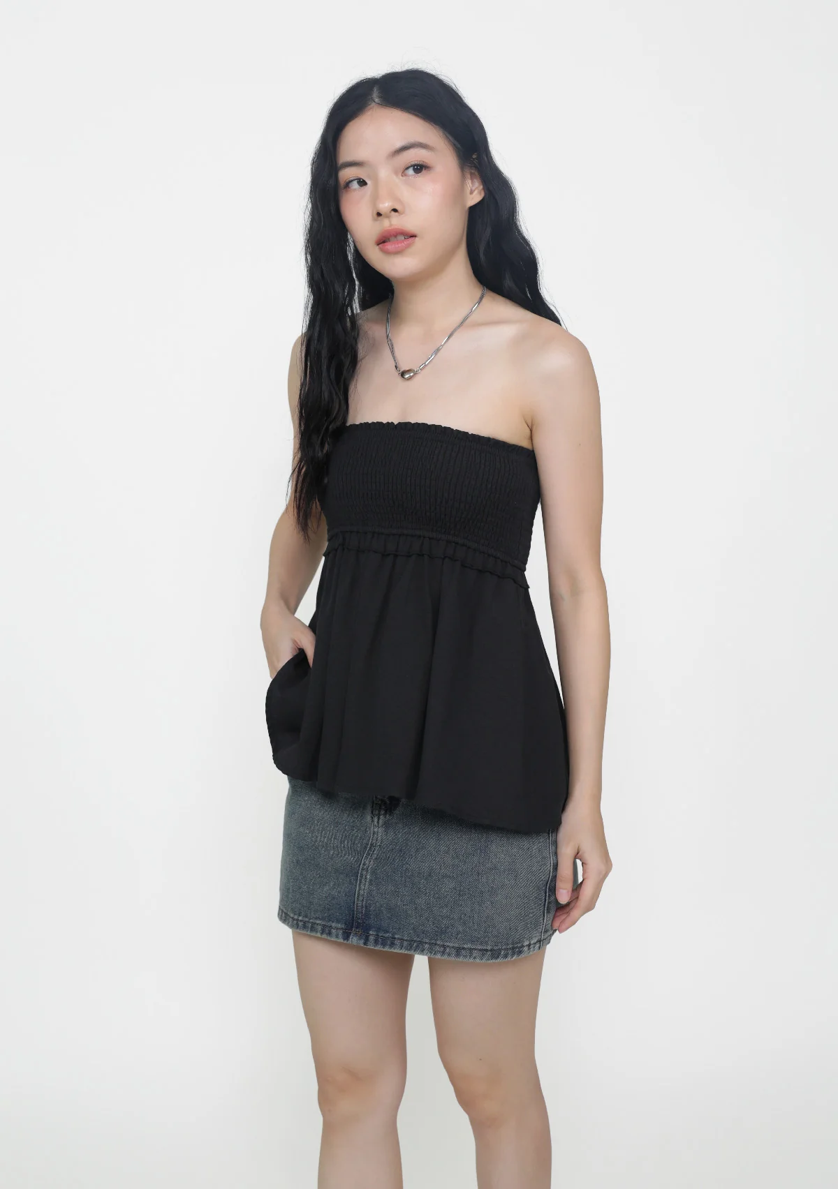 Cammie Smocked Tube Top - Image 12
