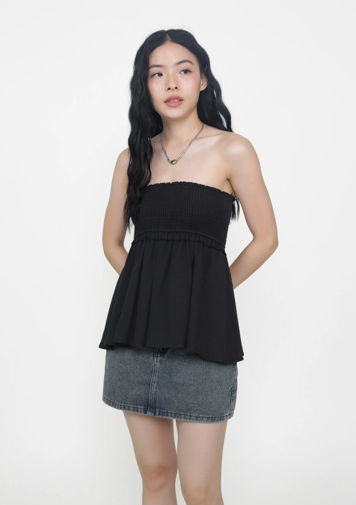 Cammie Smocked Tube Top - Image 8
