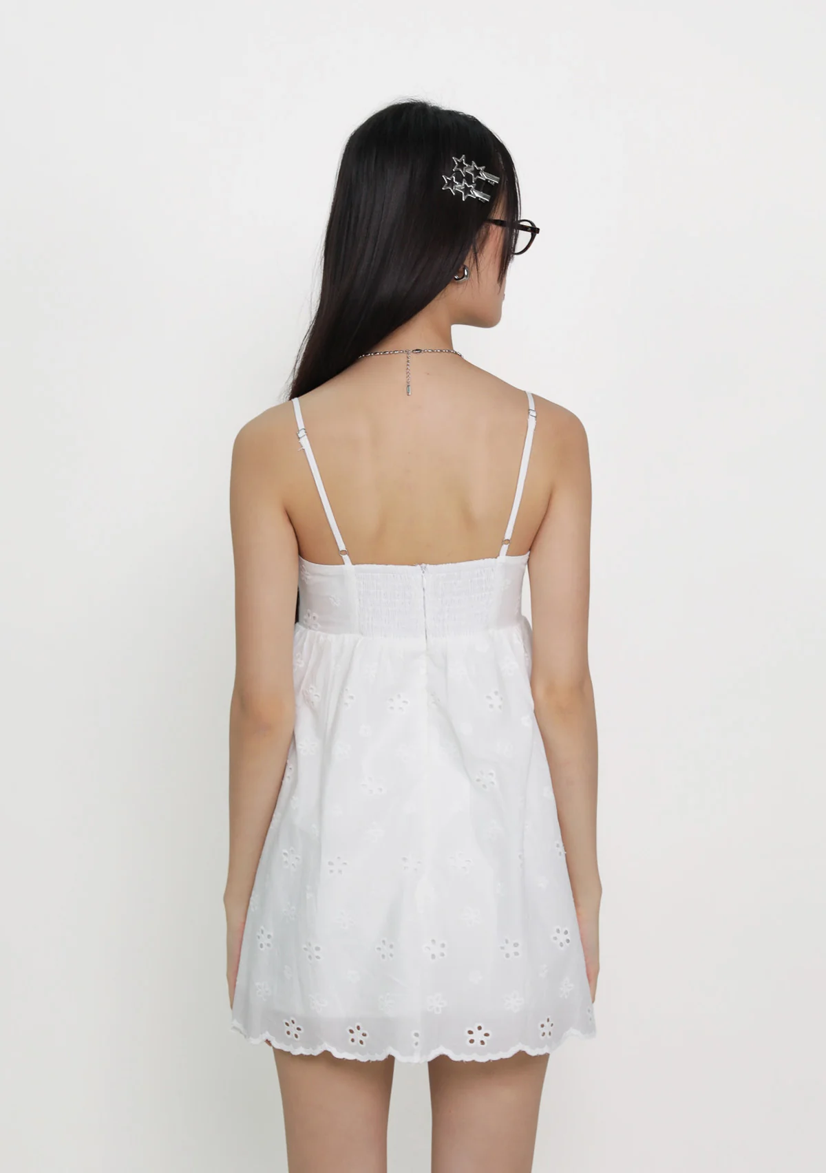 Sophia Padded Babydoll Romper (Eyelet) - Image 8