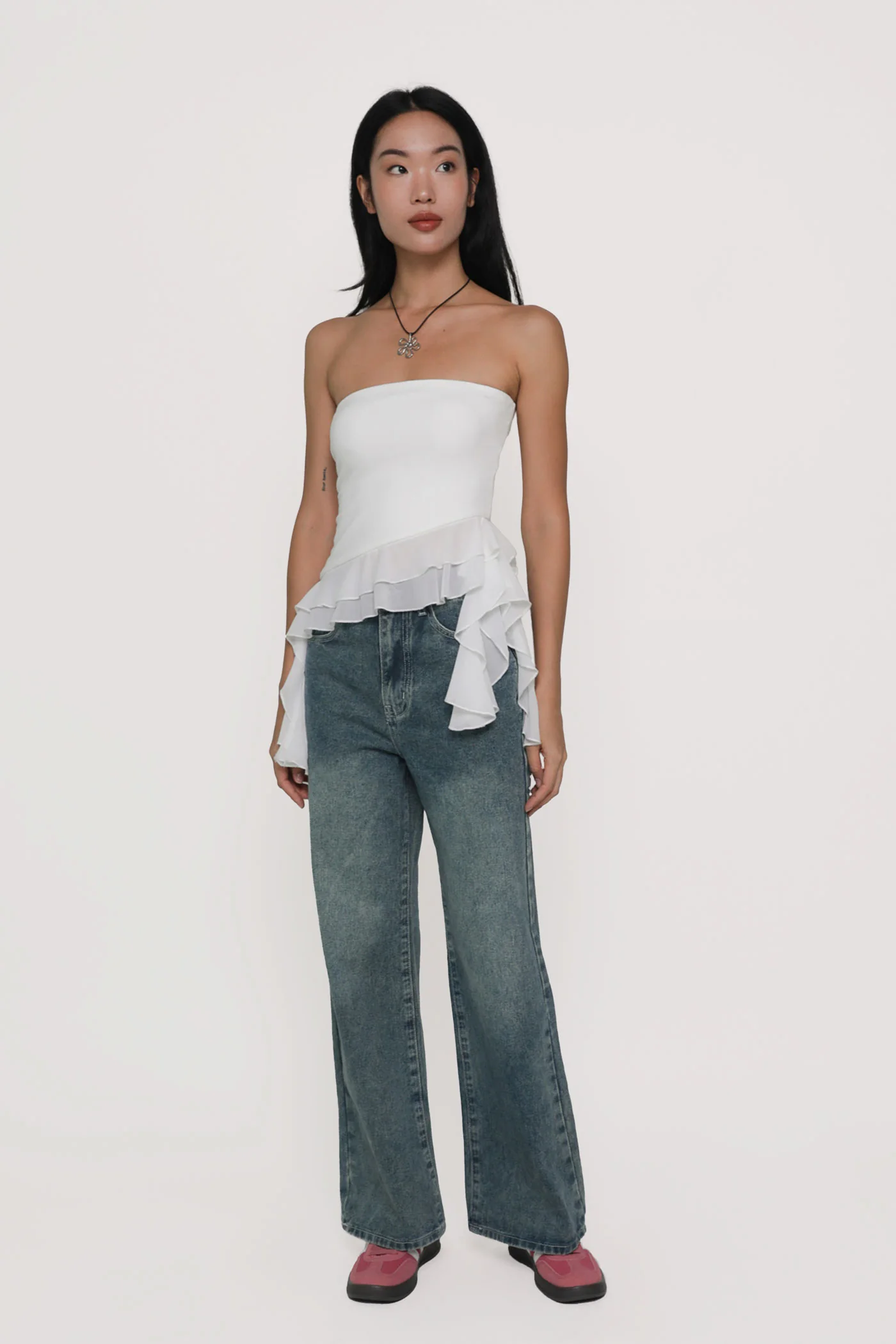 Stephanie Ruffles Tube Padded Top - Image 6
