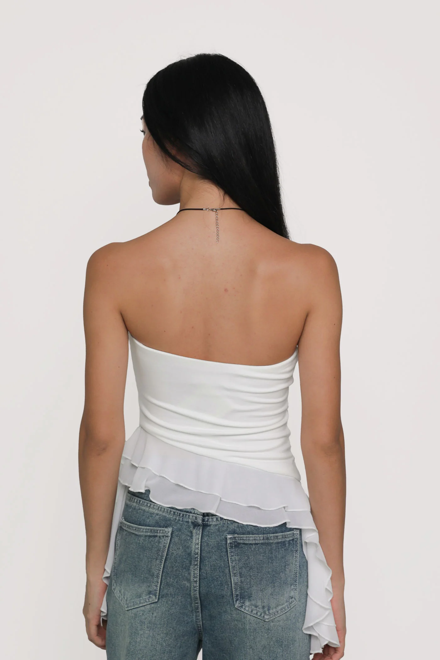 Stephanie Ruffles Tube Padded Top - Image 7