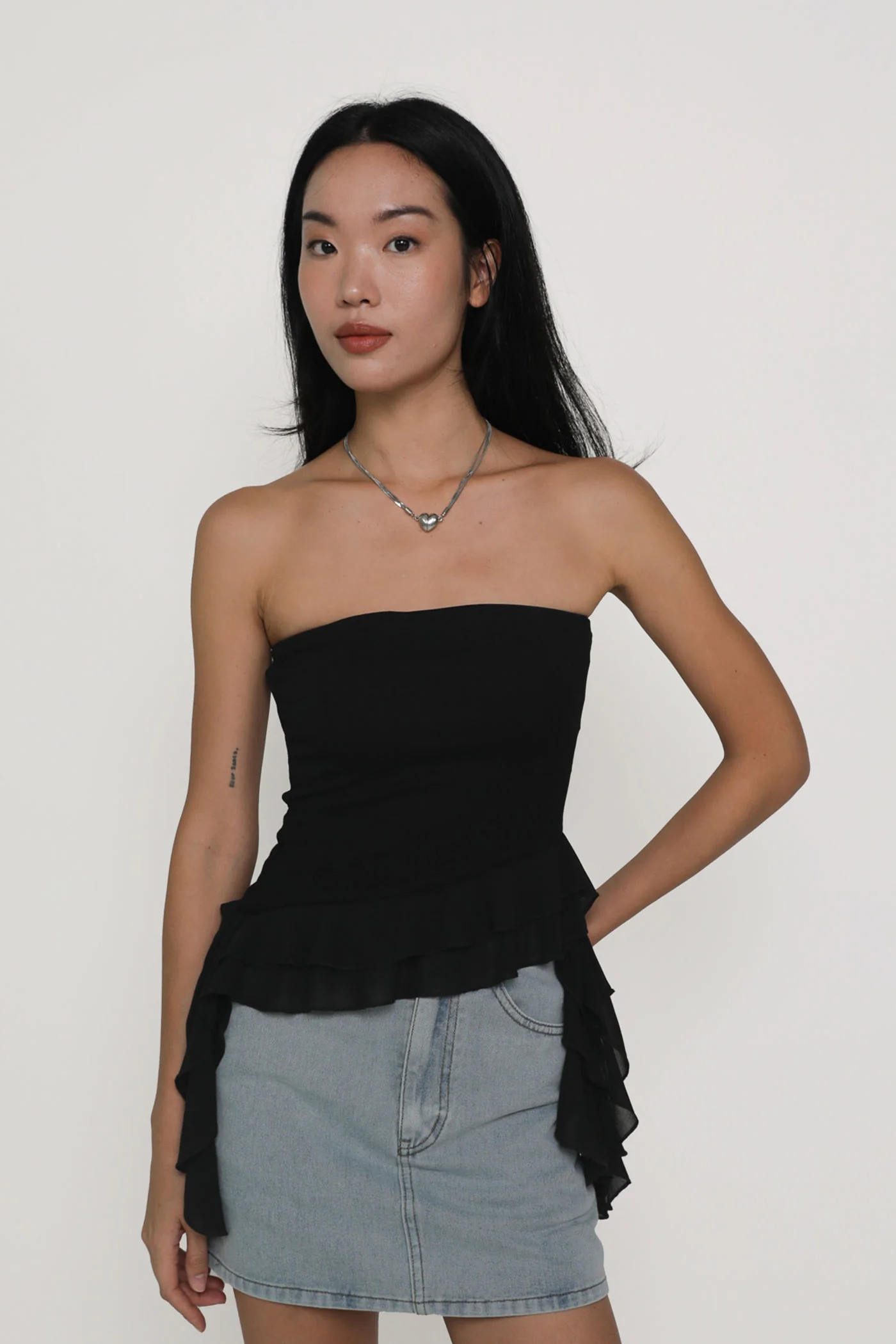Stephanie Ruffles Tube Padded Top - Image 8